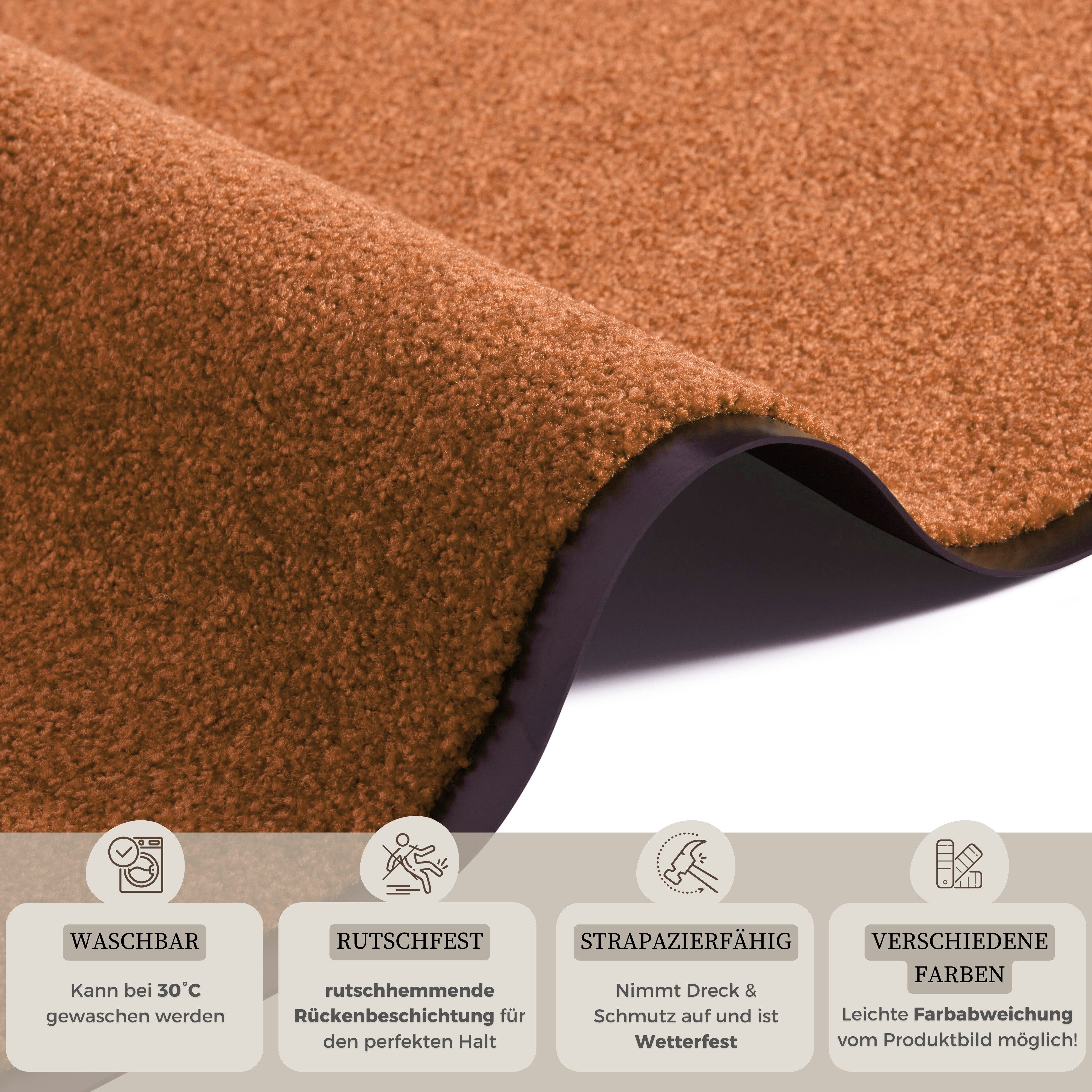 HANSE Home Mat Wash & Clean Vuilopvangmat, deurmat, in- en uitwendig, tapijt, loper, wasbaar