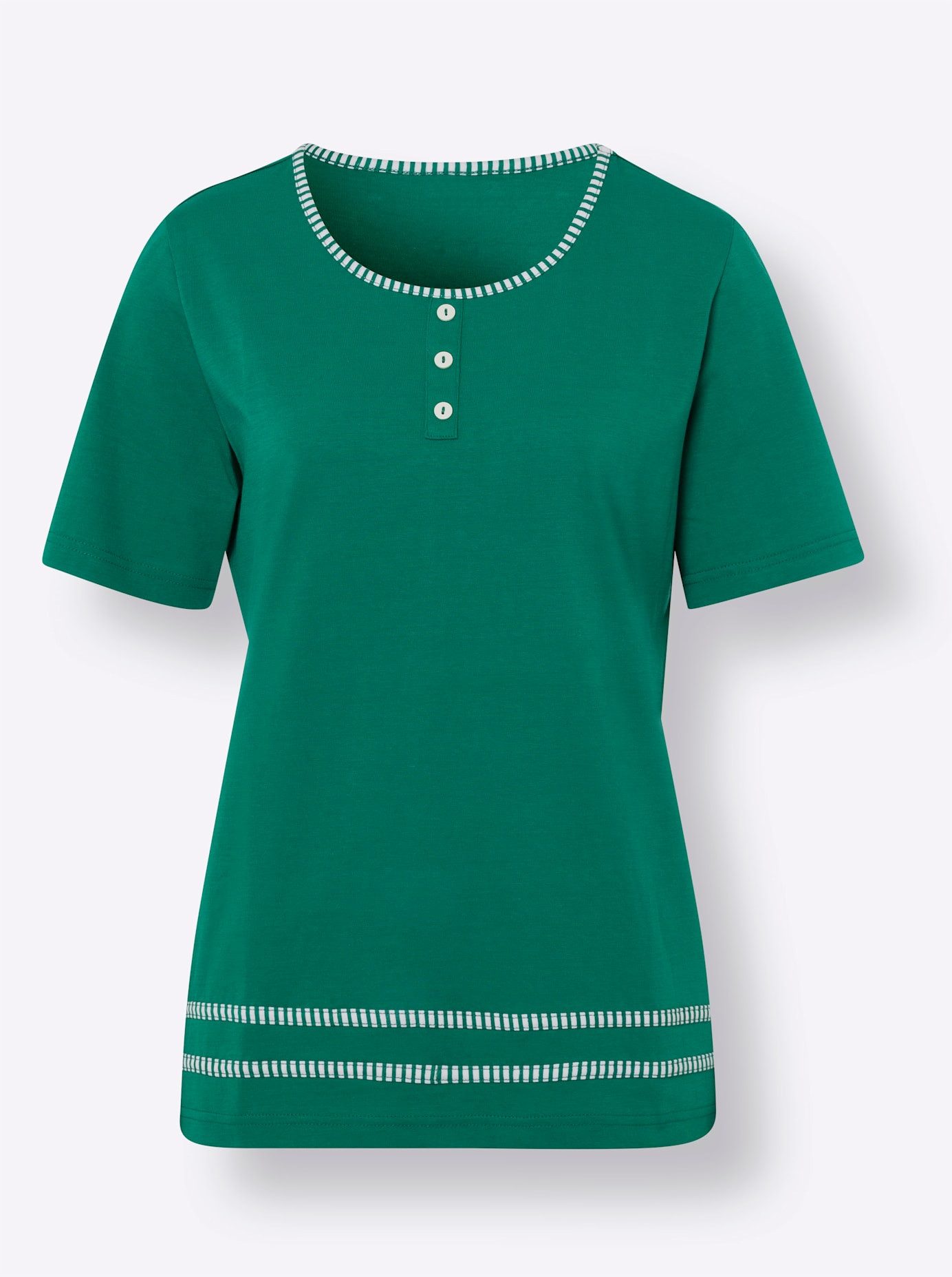 Classic Basics Shirt met ronde hals (1-delig)
