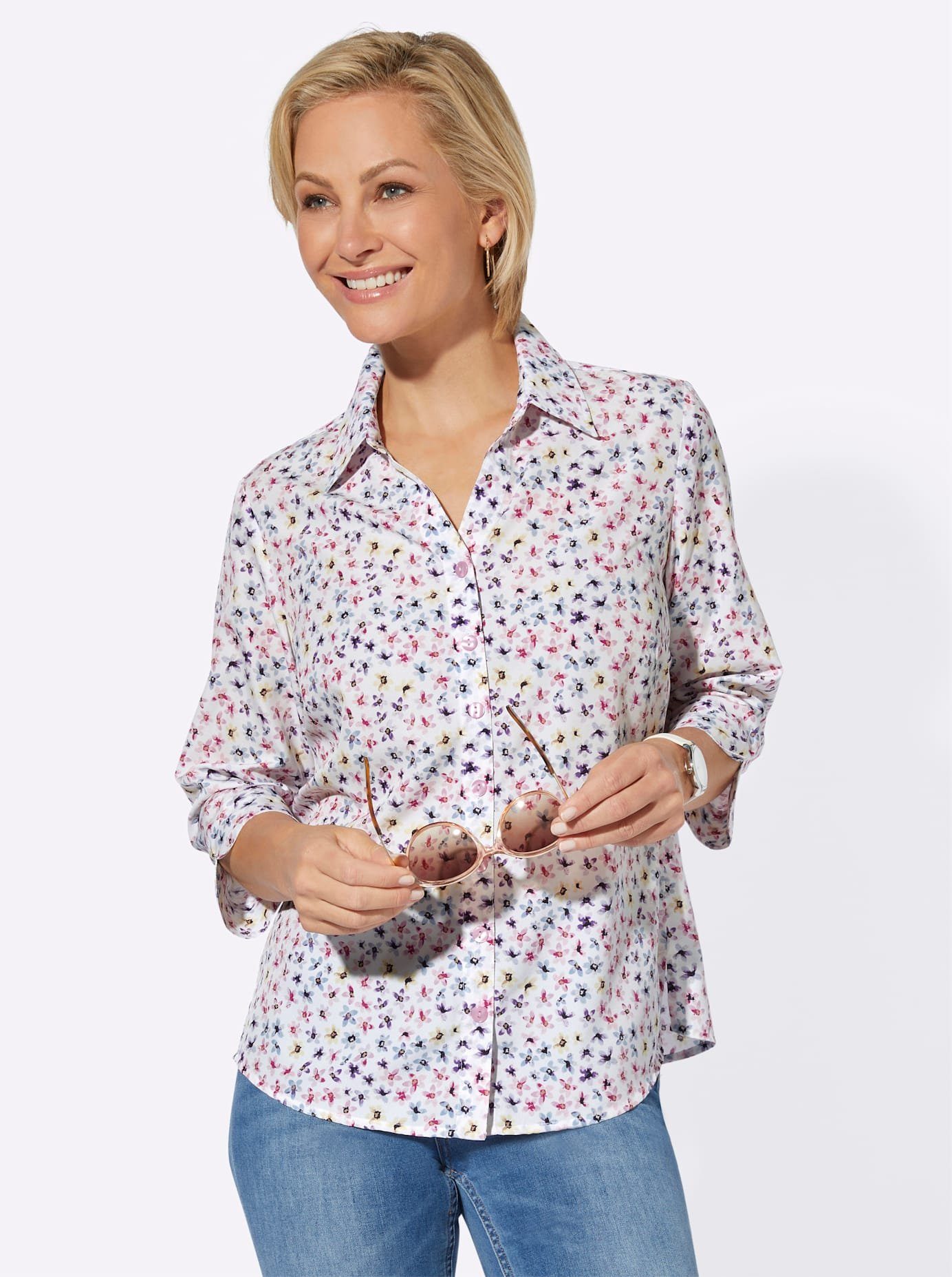 Classic Basics Blouse met korte mouwen