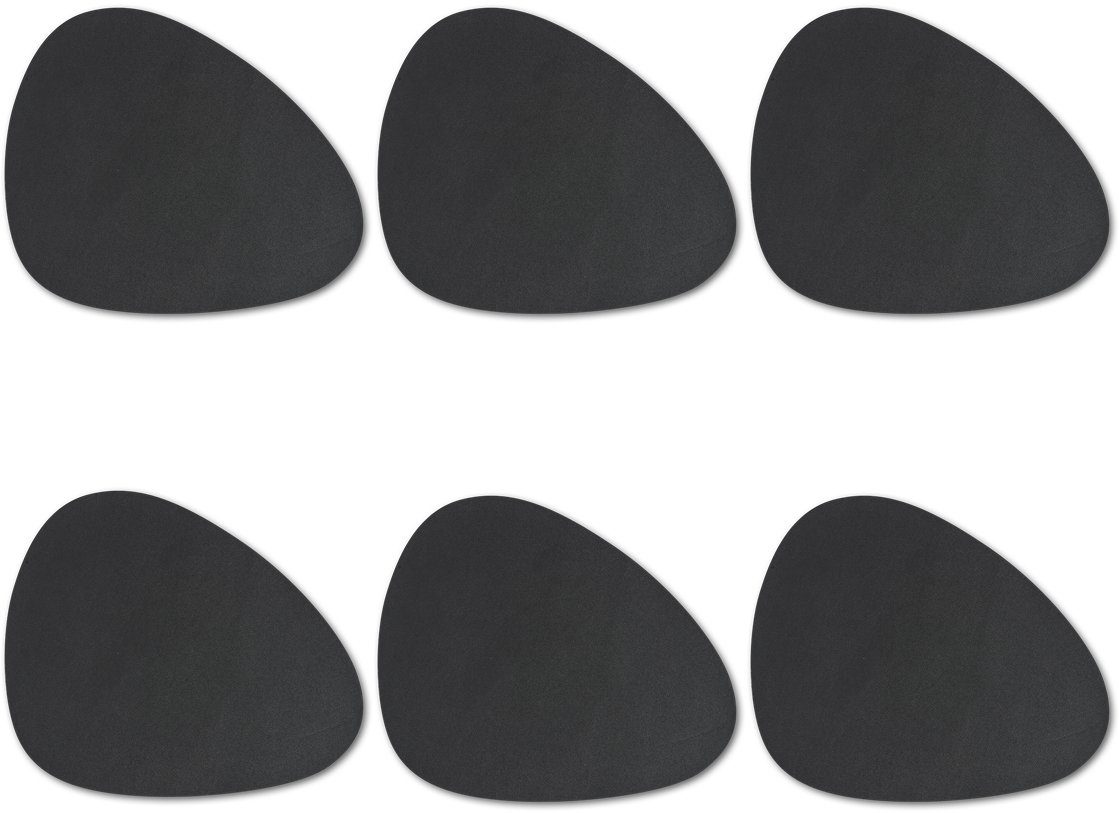 Zeller Present Set placemats Kunstleer, afneembaar (6 stuks)
