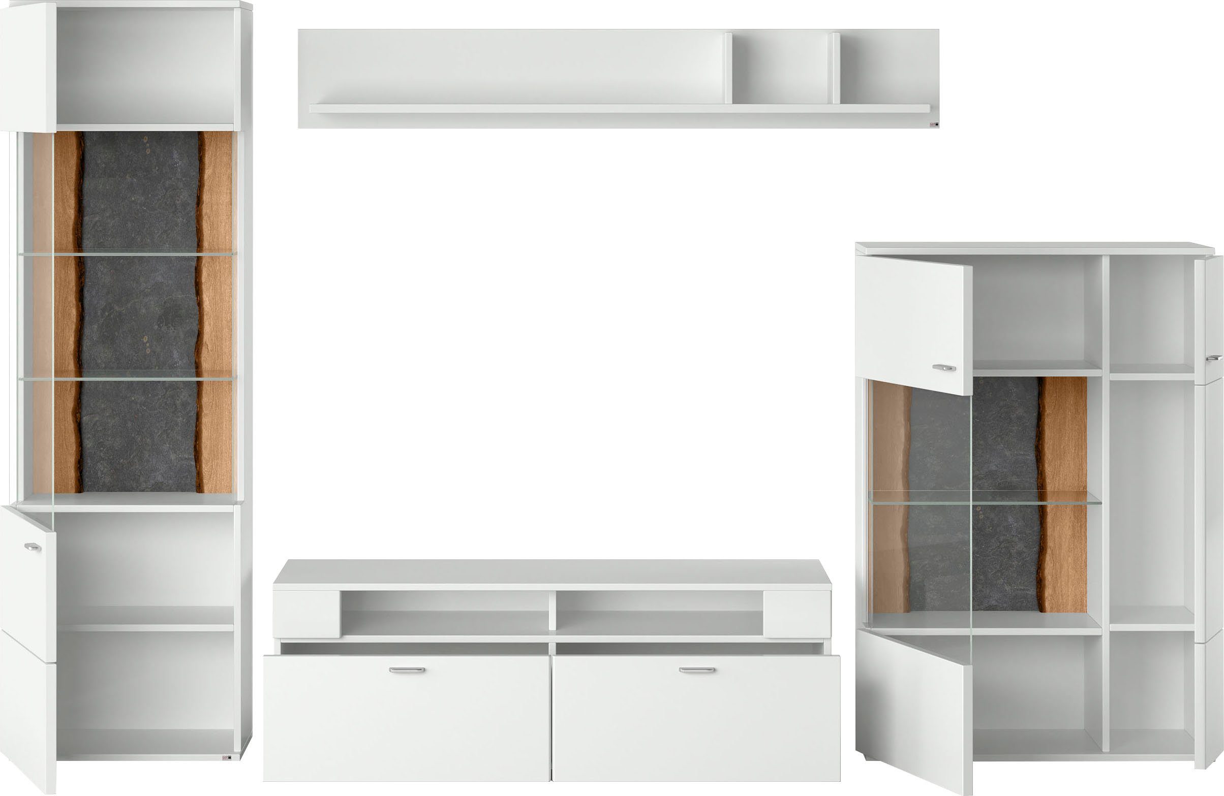 set one by Musterring Wandmeubel Tacoma Type 02, met wandboard (set, 4-delig)