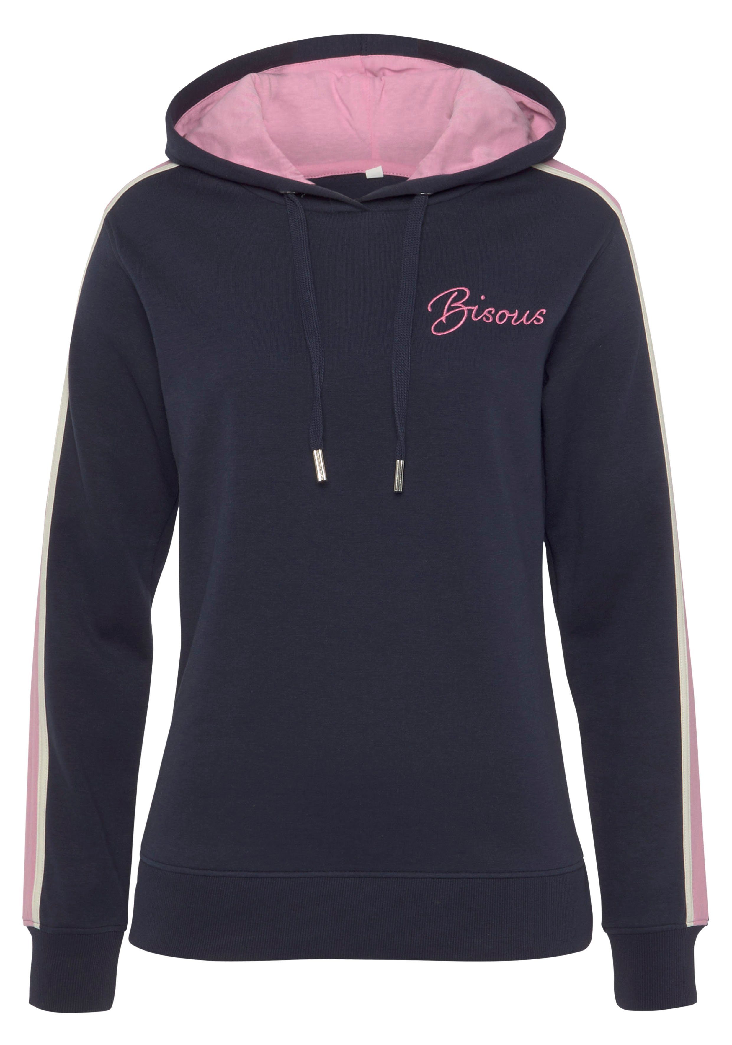 Vivance Hoodie met contrasterende accentueringen, loungeanzug (1-delig)