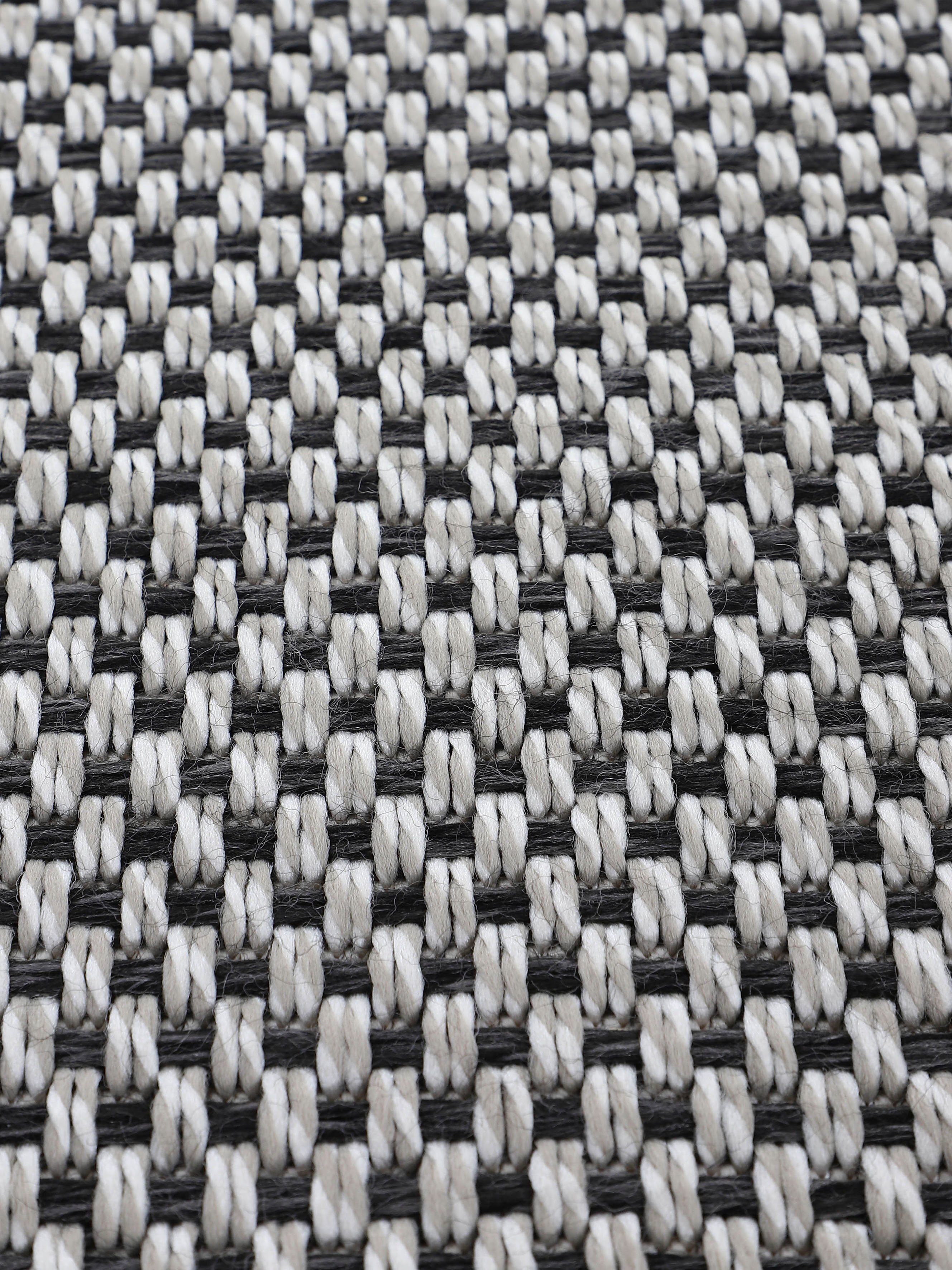carpetfine Vloerkleed Boho 105 robust vlakweefsel, sisal look, uv-bestendig, buitenruimte