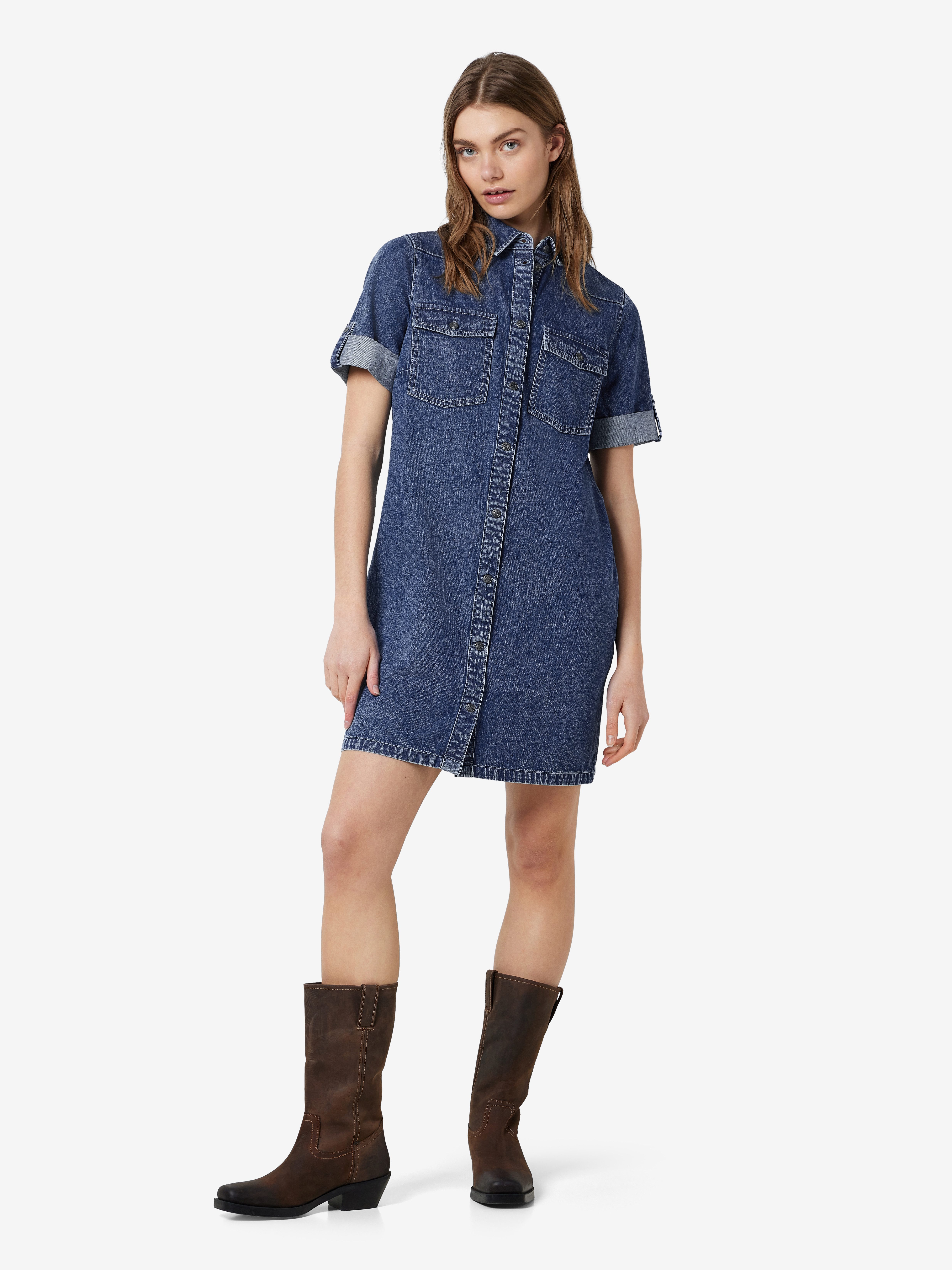 Noisy may Jeans jurk NMNEW SIGNE S S DENIM DRESS WG002MB NOOS