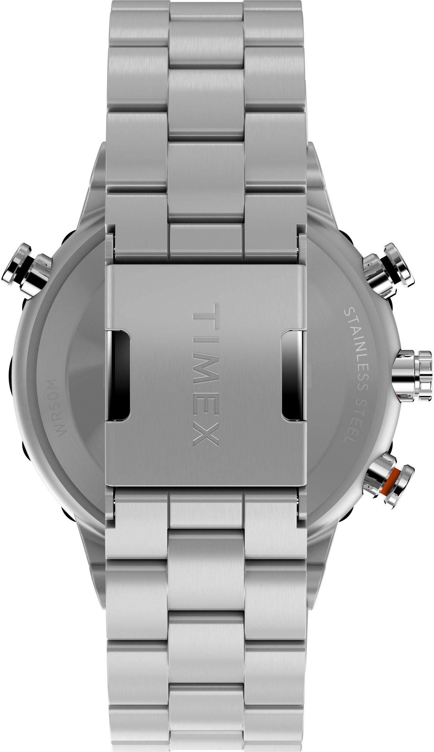 Timex Kwartshorloge TIDE/TEMP/COMPASS Armbandhorloge, herenhorloge, roestvrij staal armband, datum, tot 10 bar waterdicht