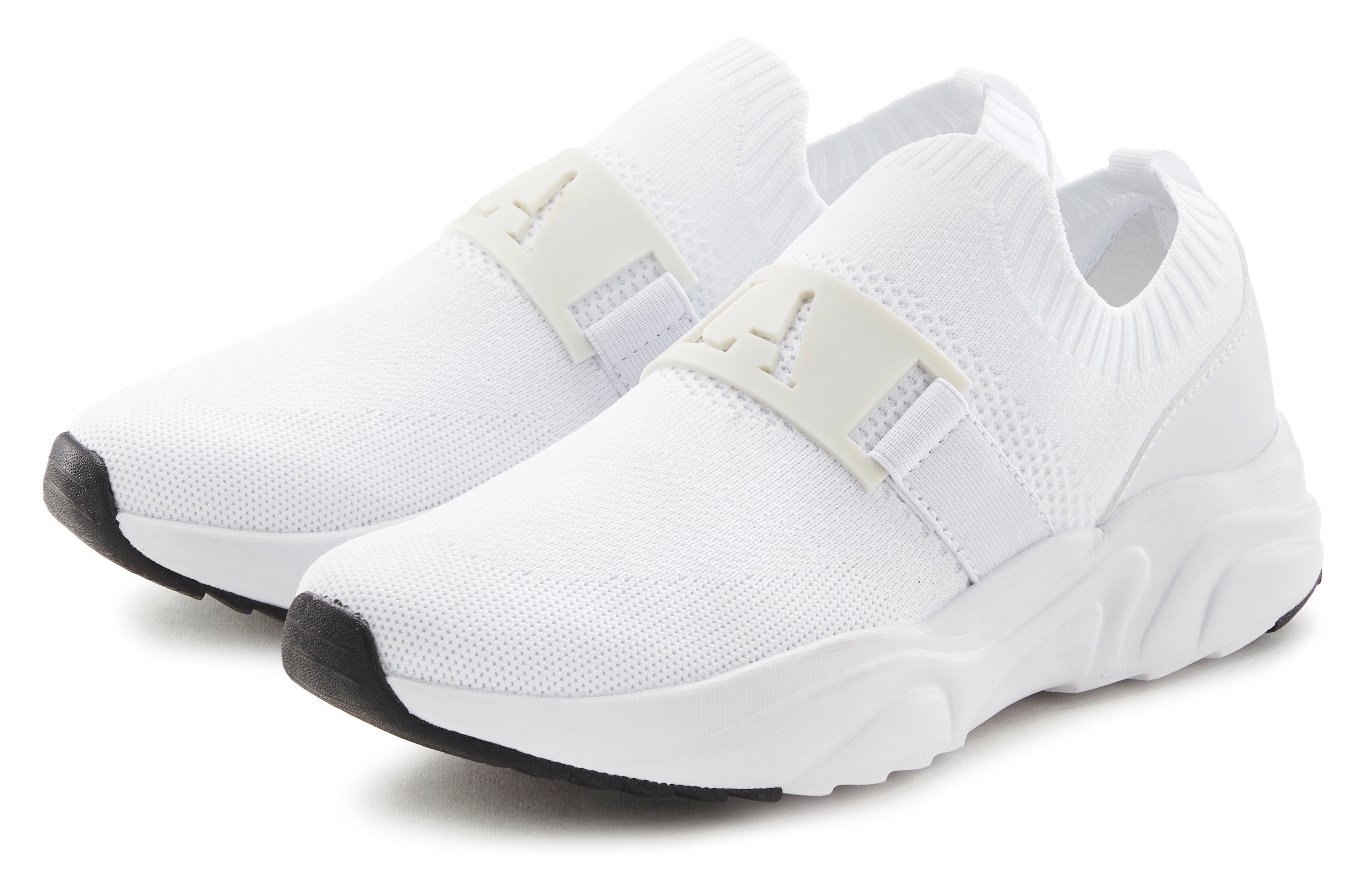 active by Lascana Sneakers Lage schoen, vrijetijdsschoen, slipper, chunky zool VEGAN