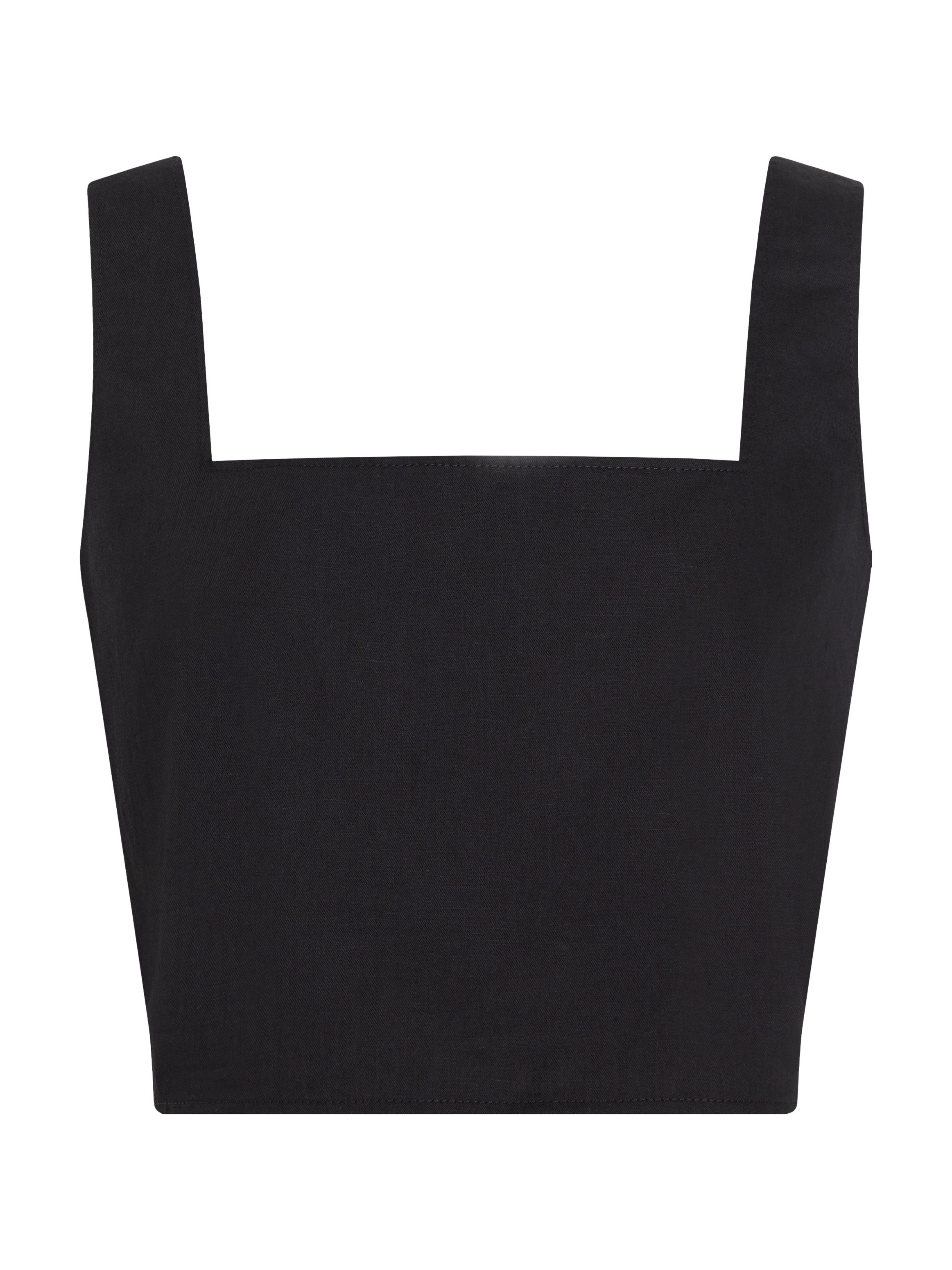 Calvin Klein Crop-top SOFT LINEN TOP