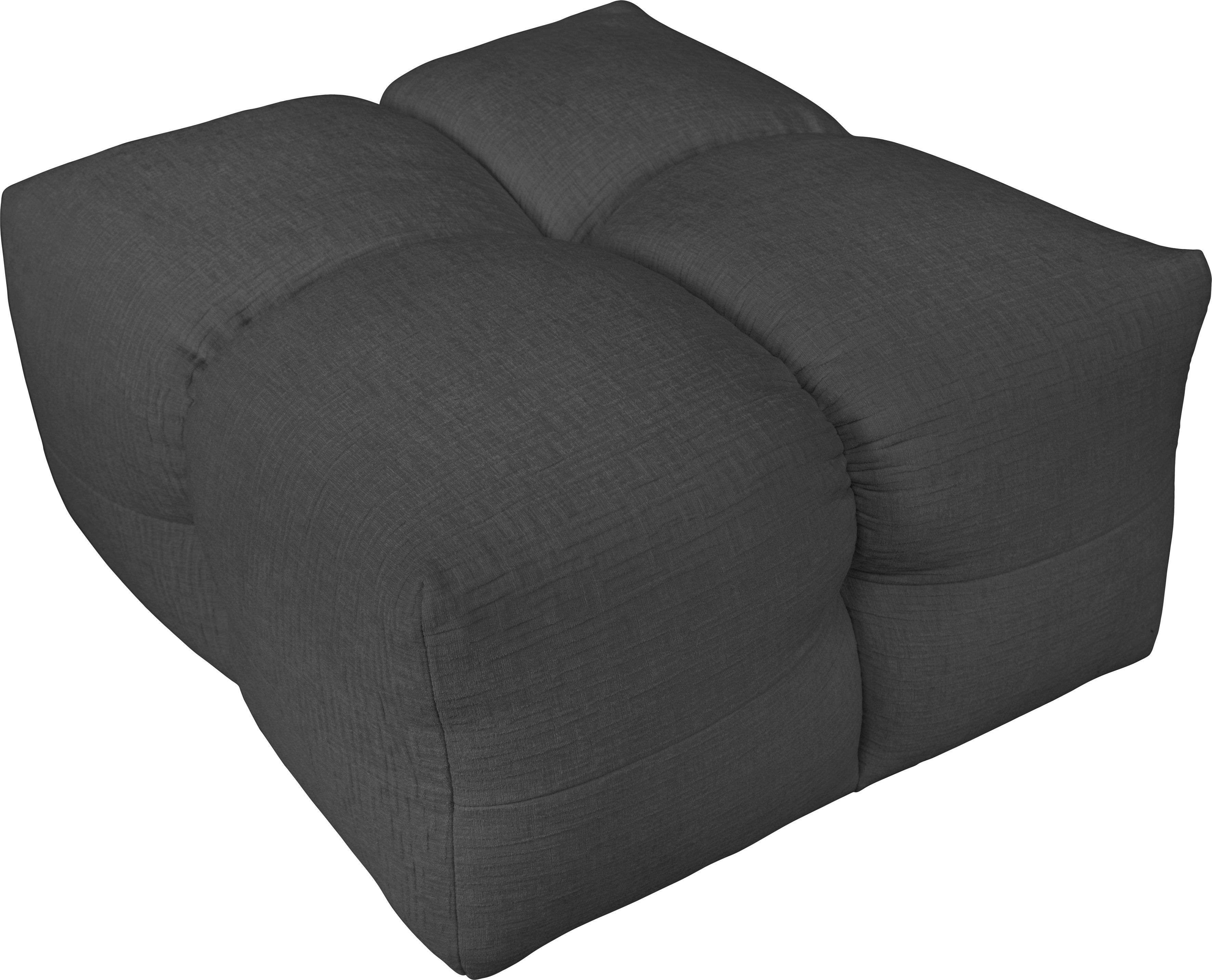 LeGer Home by Lena Gercke Hocker TALISHA zitpoef, moderne quilt, afmetingen: 84/93/43 cm