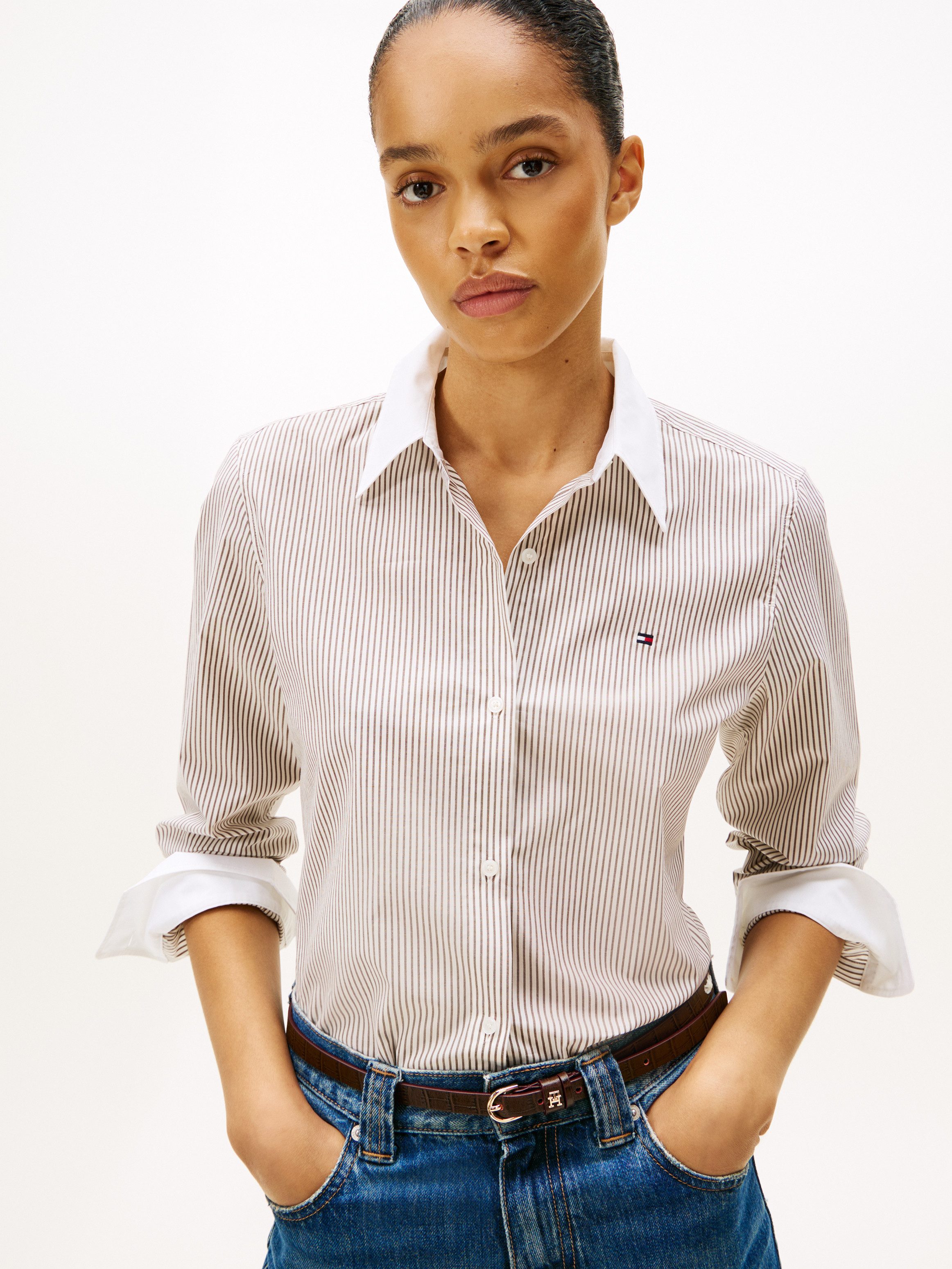Tommy Hilfiger Shirtblouse ESS POPLIN REGULAR SHIRT