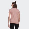 adidas sportswear t-shirt loungewear essentials slim 3-strepen roze