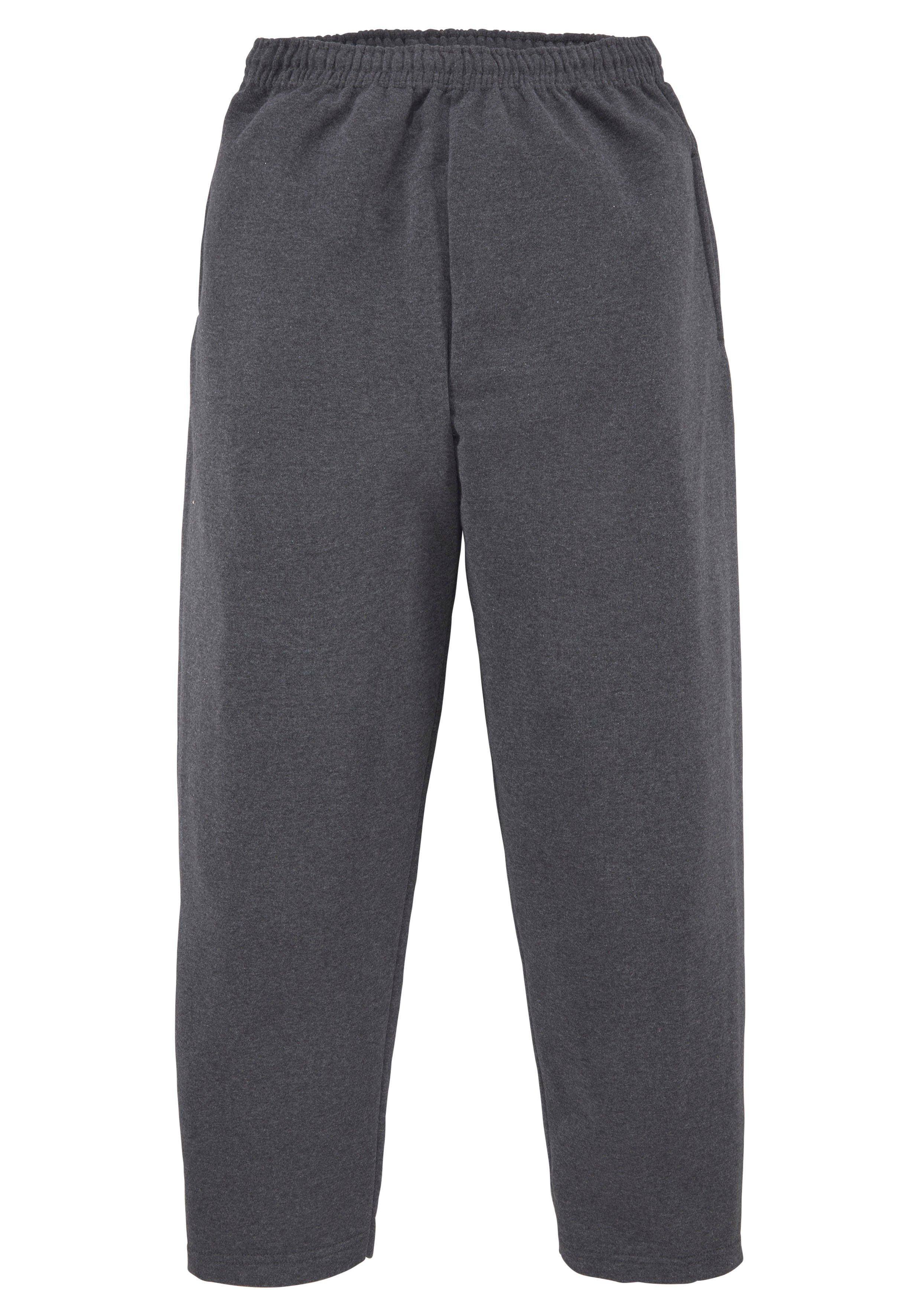 Fruit of the Loom Sweatbroek Open Leg joggingbroek heren joggingbroeken maat XL (56/58) grijs