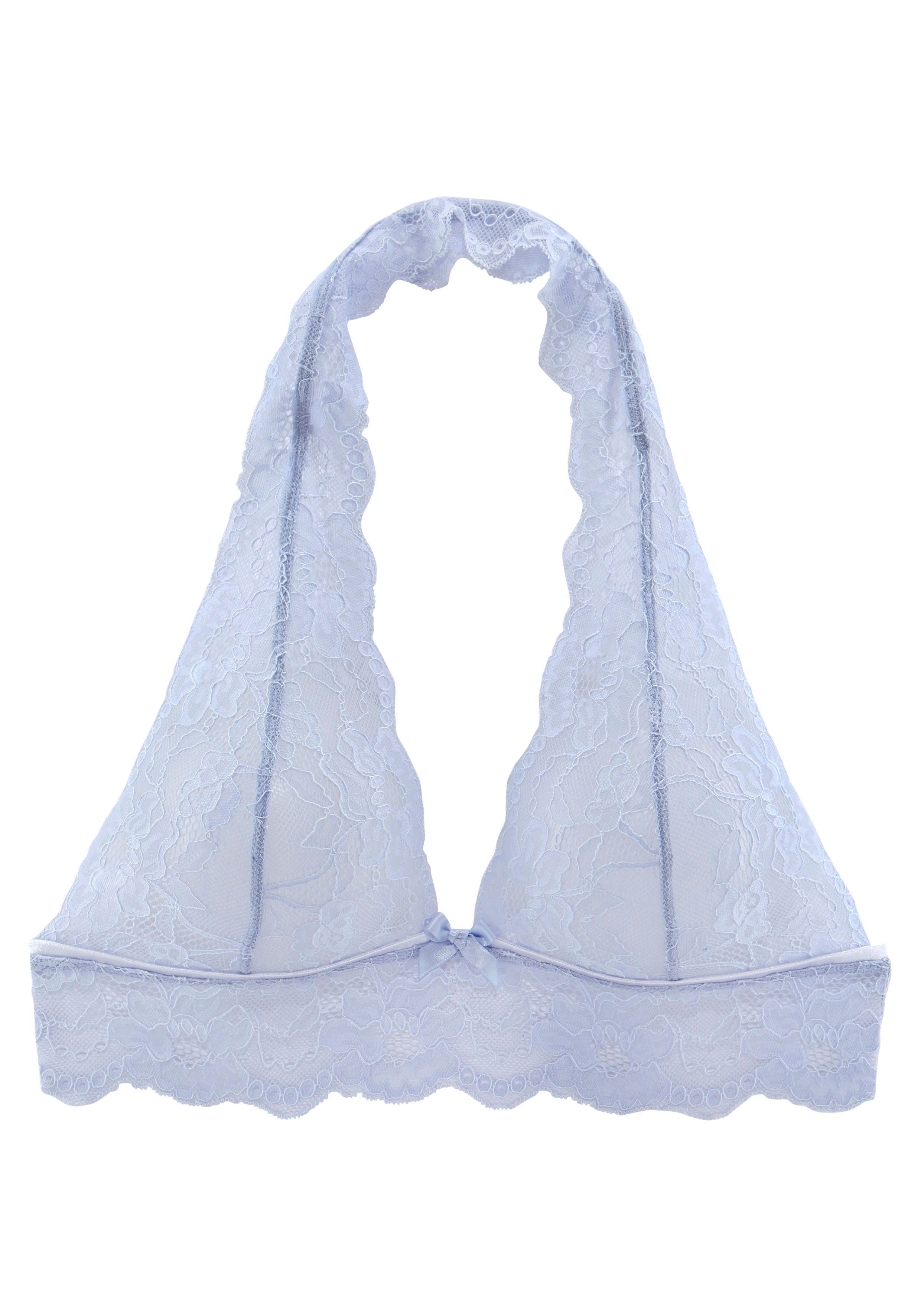 Lascana Bh met halterbandjes zonder beugel van delicate kant, sexy lingerie