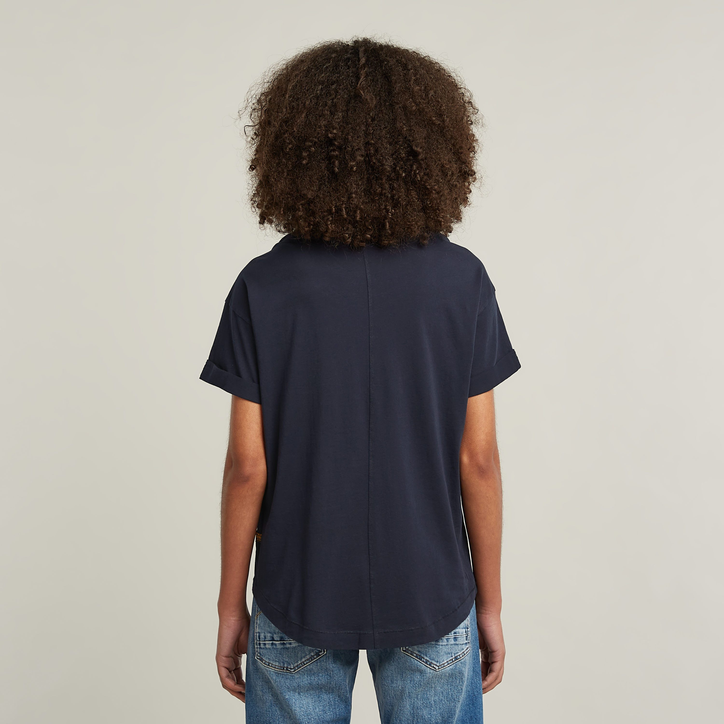 G-Star RAW T-shirt Rolled up met omgeslagen mouwen