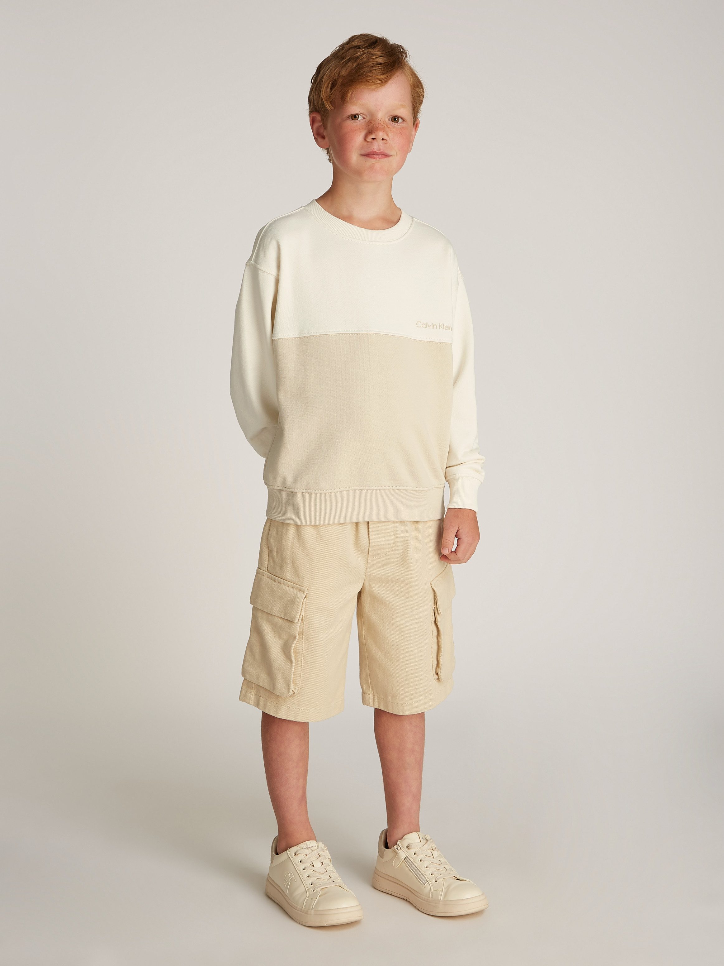 Calvin Klein Sweatshirt COLOR BLOCK TERRY CN in colourblocking-stijl