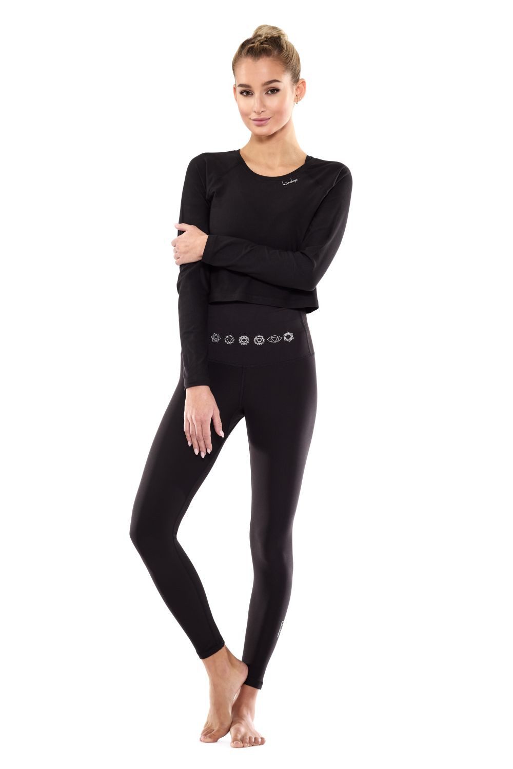 Winshape Legging HWL112C-zilverkleurige 7 chakra's Corrigerend effect door highwaist-band