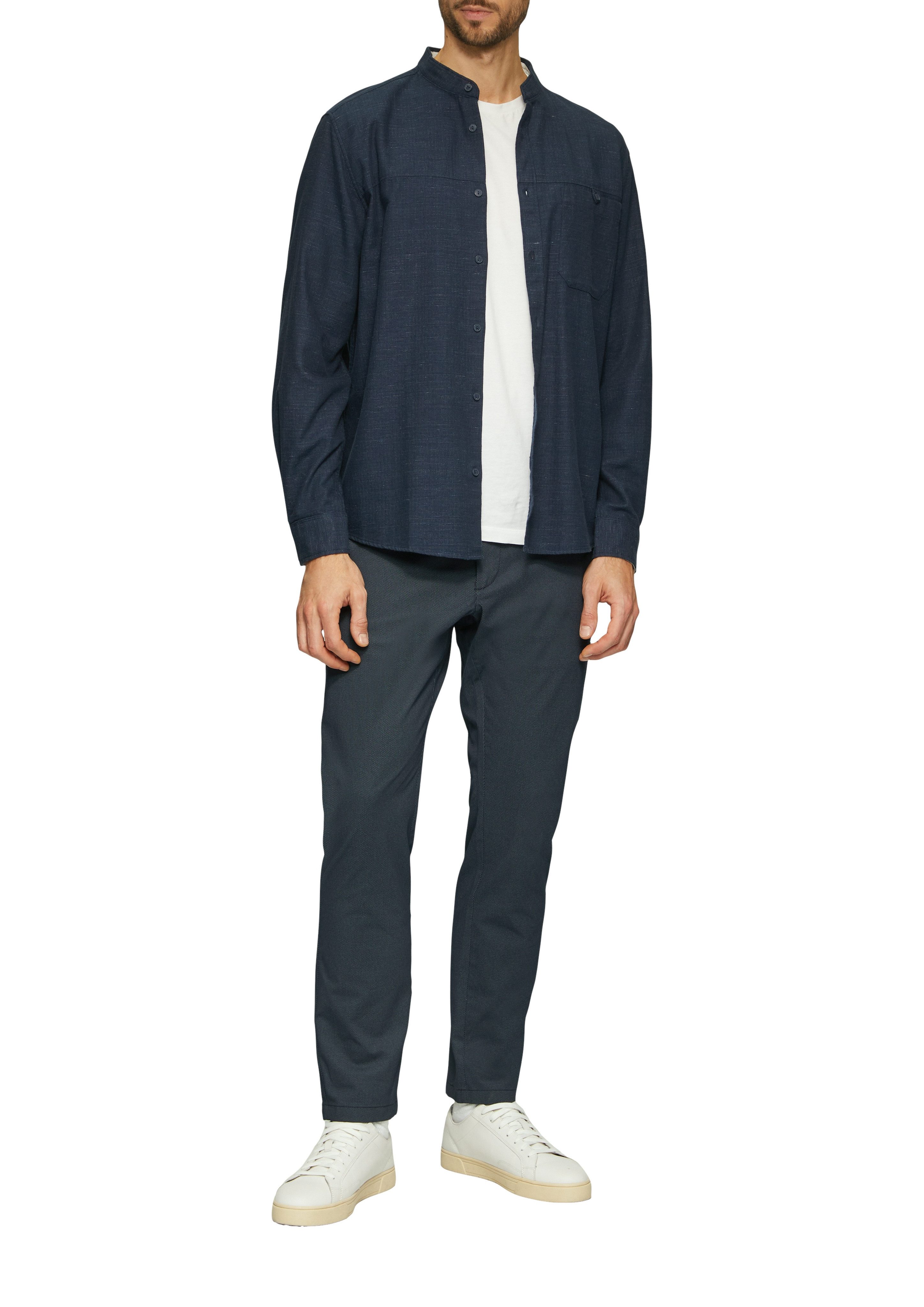 s.Oliver Stoffen broek met een ritssluiting