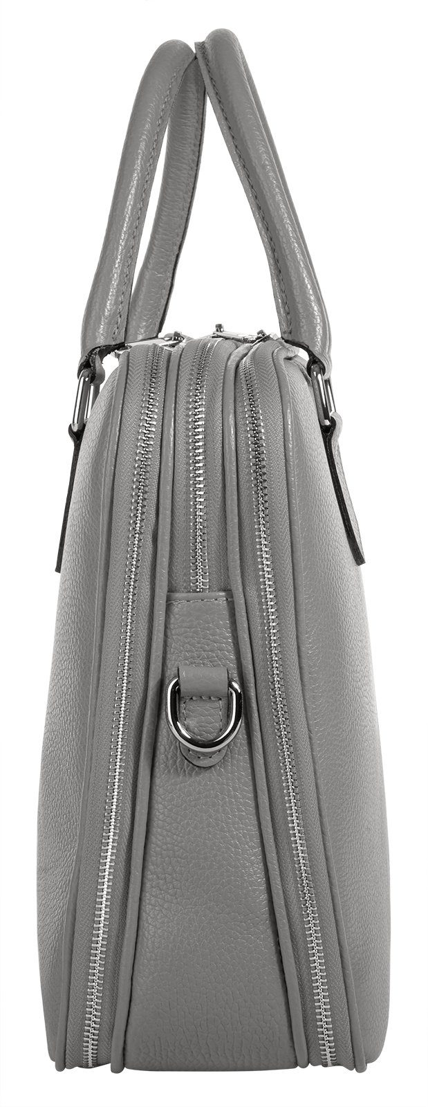 Cluty Aktetas echt leer, made in italy