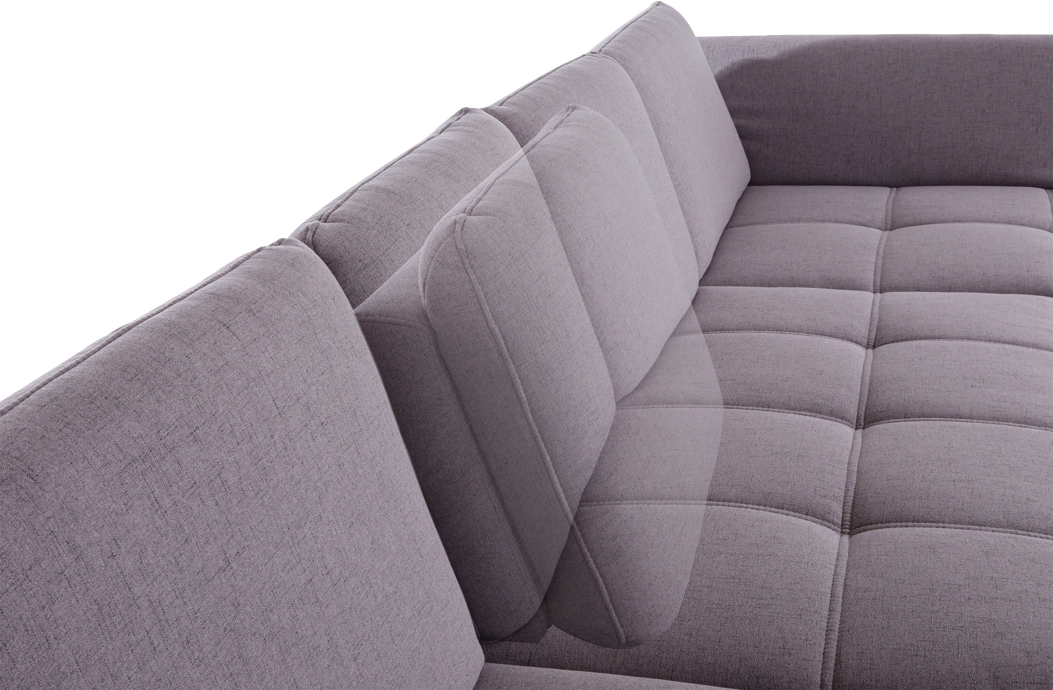 Places of Style Zithoek Costello U-vorm, met zitdiepteverstelling, armleuningverstelling en