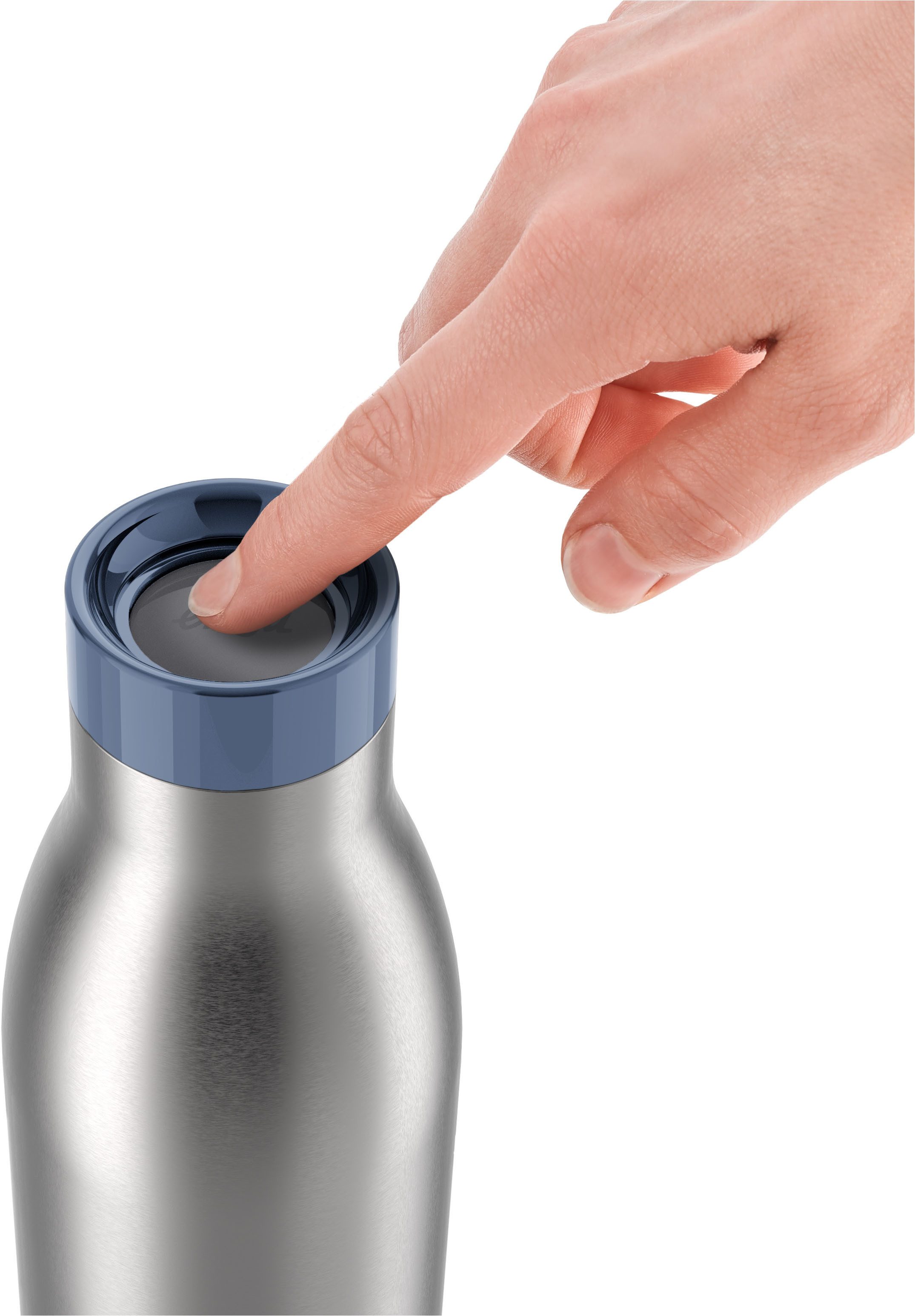 Emsa Thermosfles Bludrop Eco 0,7 liter, lekvrij, 24 uur koud, 12 uur warm, vaatwasmachinebestendig (1-delig)