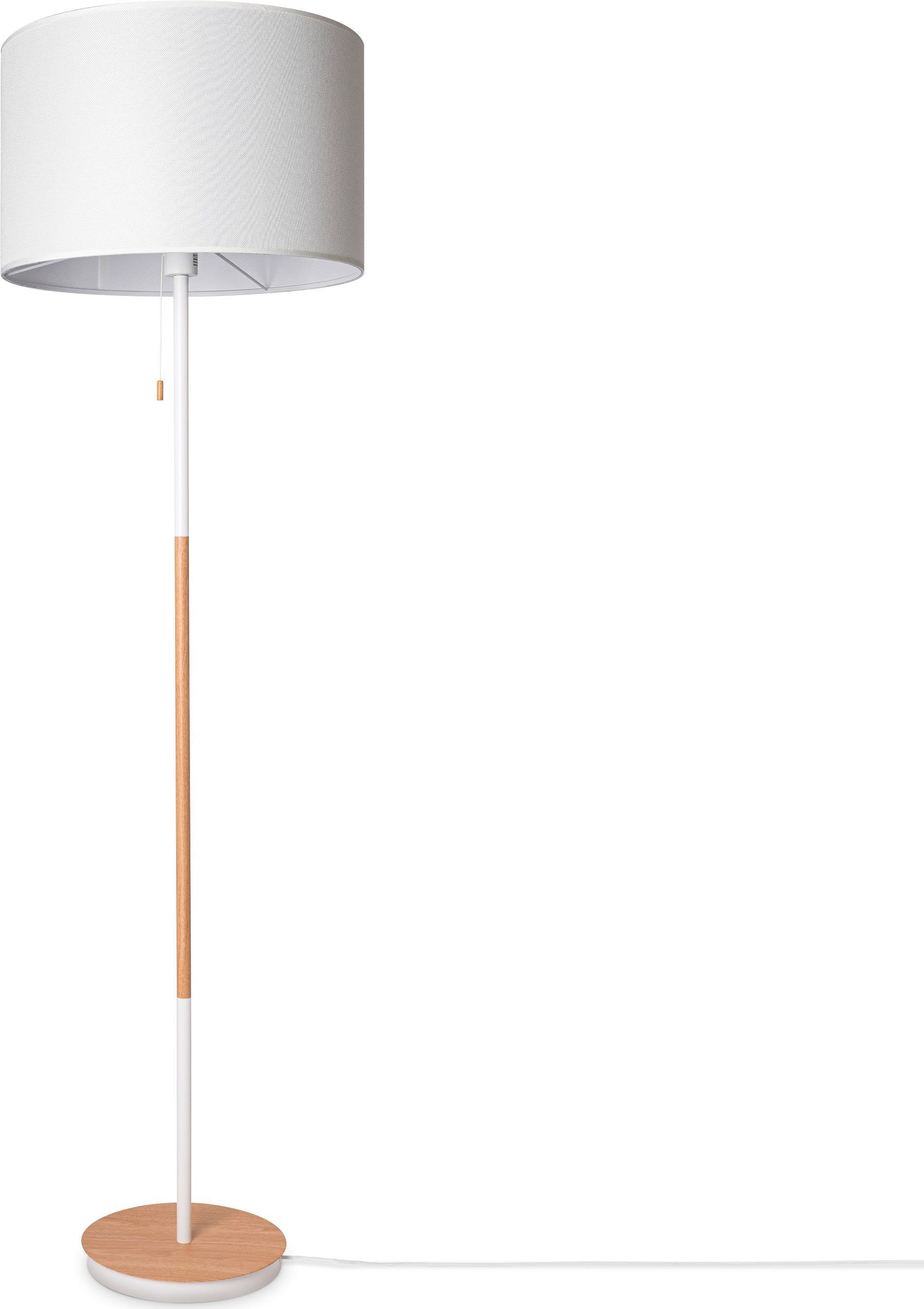 Paco Home Staande lamp EK CA UNI COLOR Stoffkap woonkamer Scandi vloerlamp E27 effen stoflamp