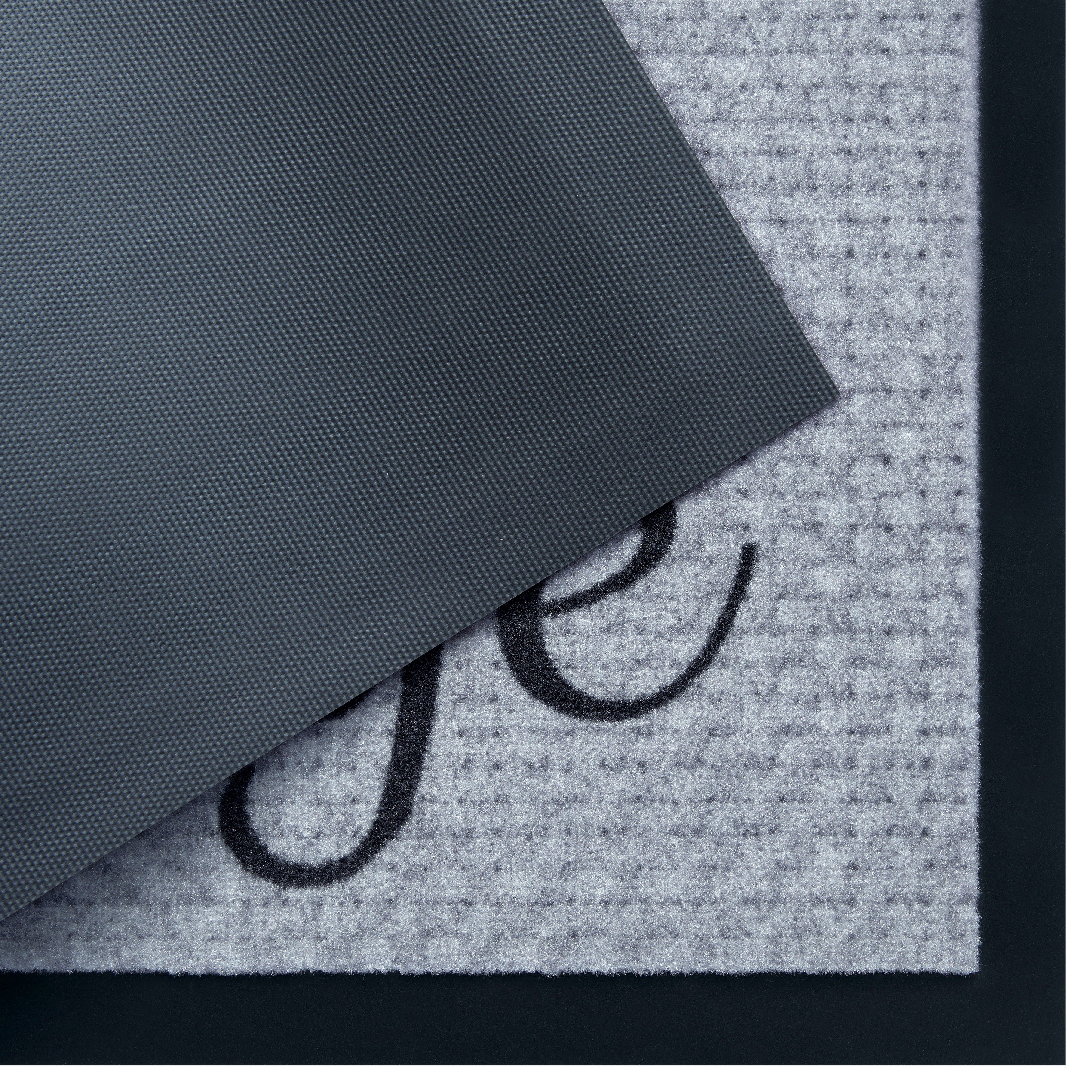 Home affaire Mat Hello, deurmat met quote, tekst-design, wasbaar, robuust, gemakkelijk in onderhoud, antislip