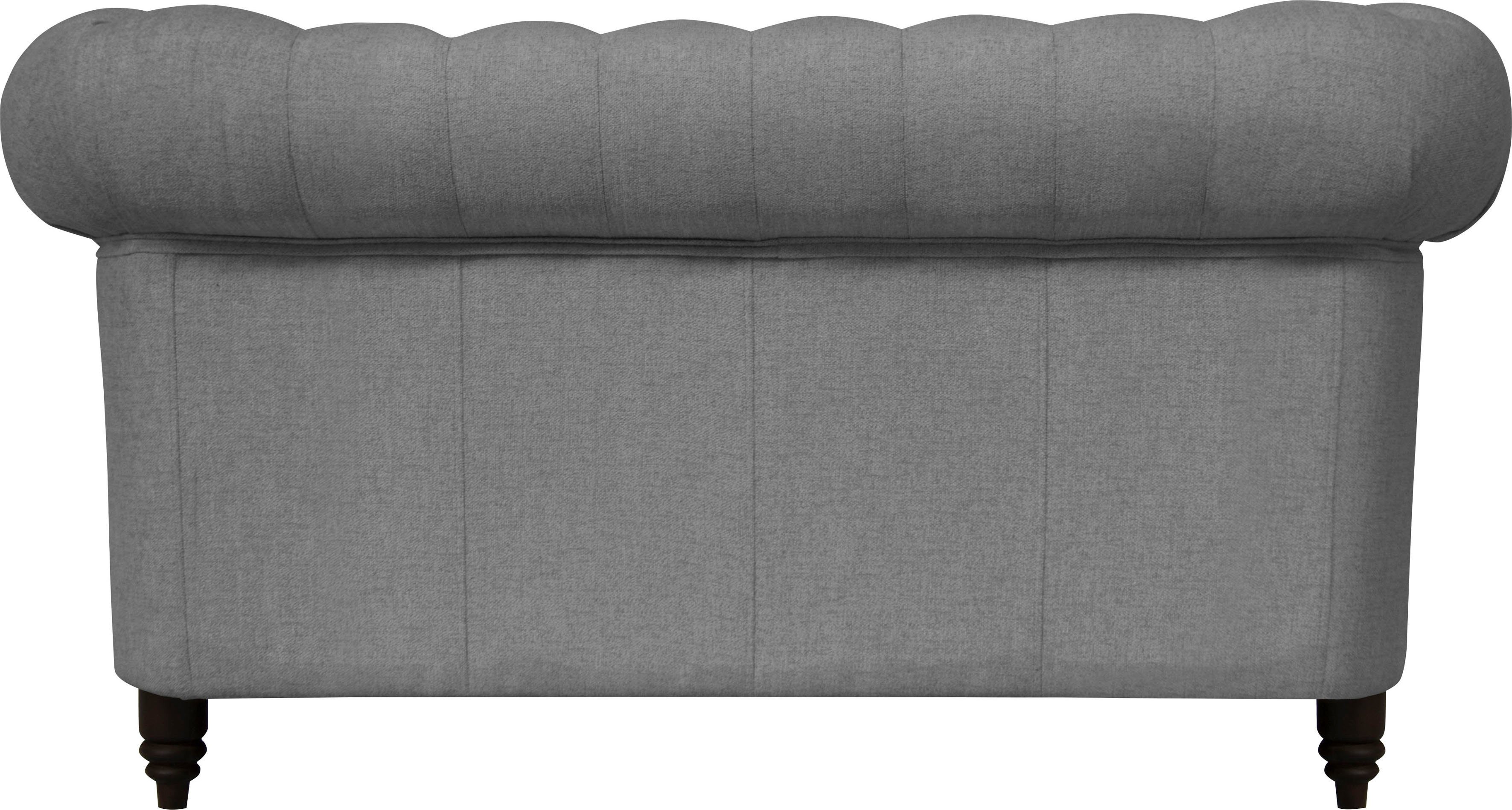 Home affaire Chesterfield-bank Aarburg luxueuze capitonnage en siernagels in chesterfield-design