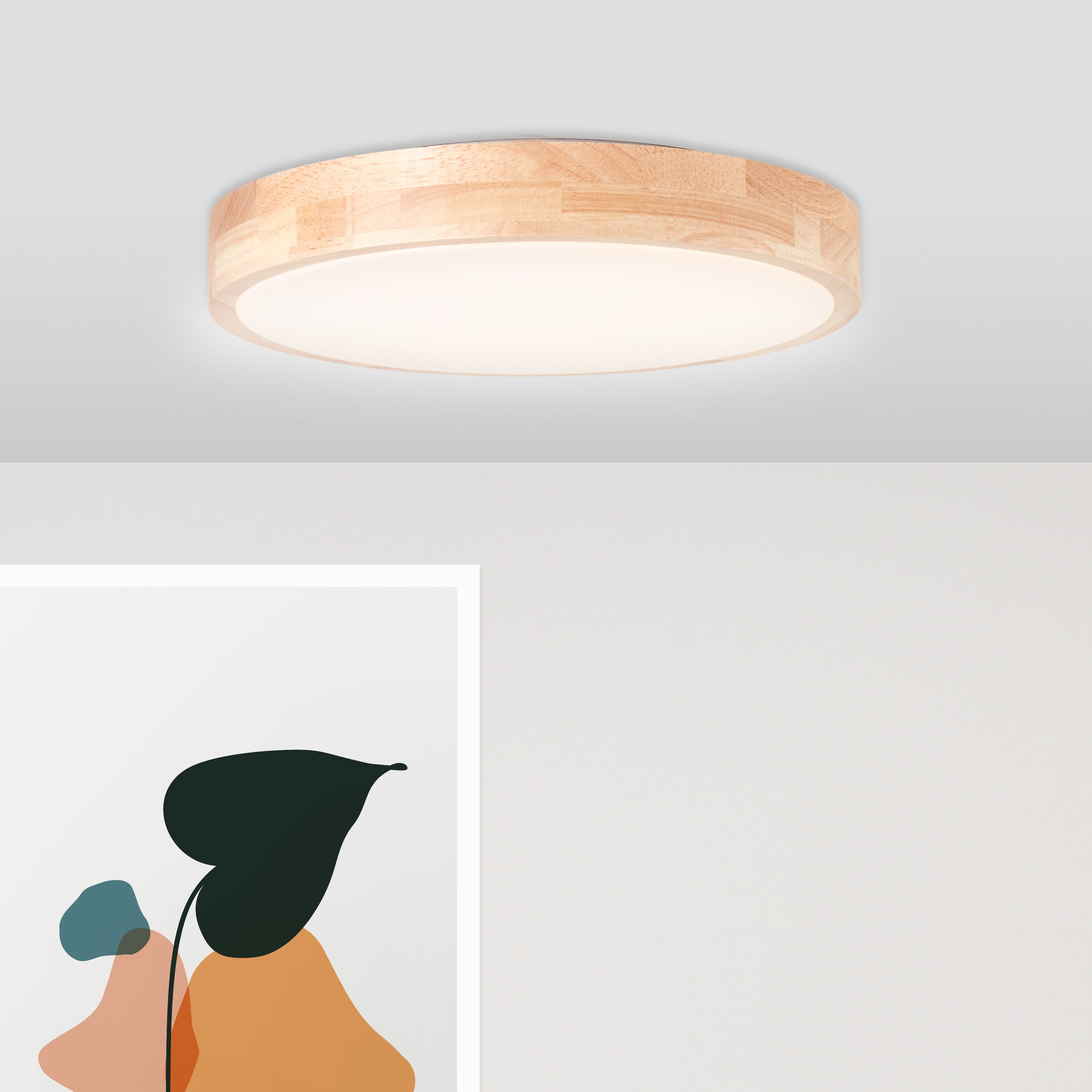 Brilliant Leuchten Plafondlamp Moreen LED - Ø 34 cm - 1300 lumen, lichtkleur instelbaar - geheugenfunctie (1 stuk)