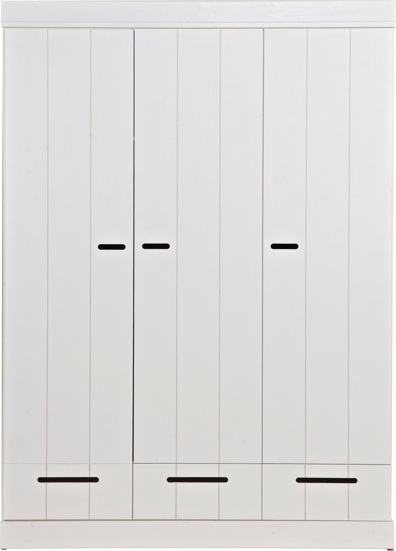 WOOOD Kledingkast Connect met kledingstang, breedte 94 cm x hoogte 195 cm garderobekasten wit