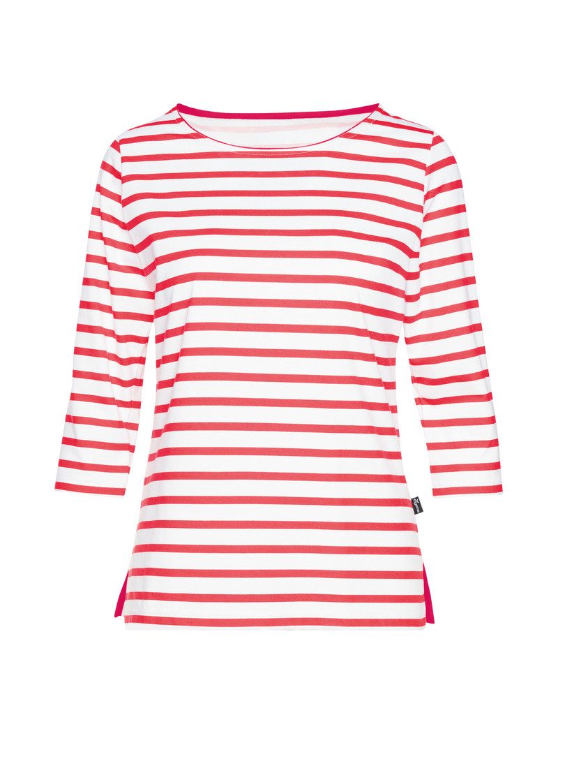 Trigema Longsleeve TRIGEMA Driekwartarm shirt met streepjespatroon (1-delig)