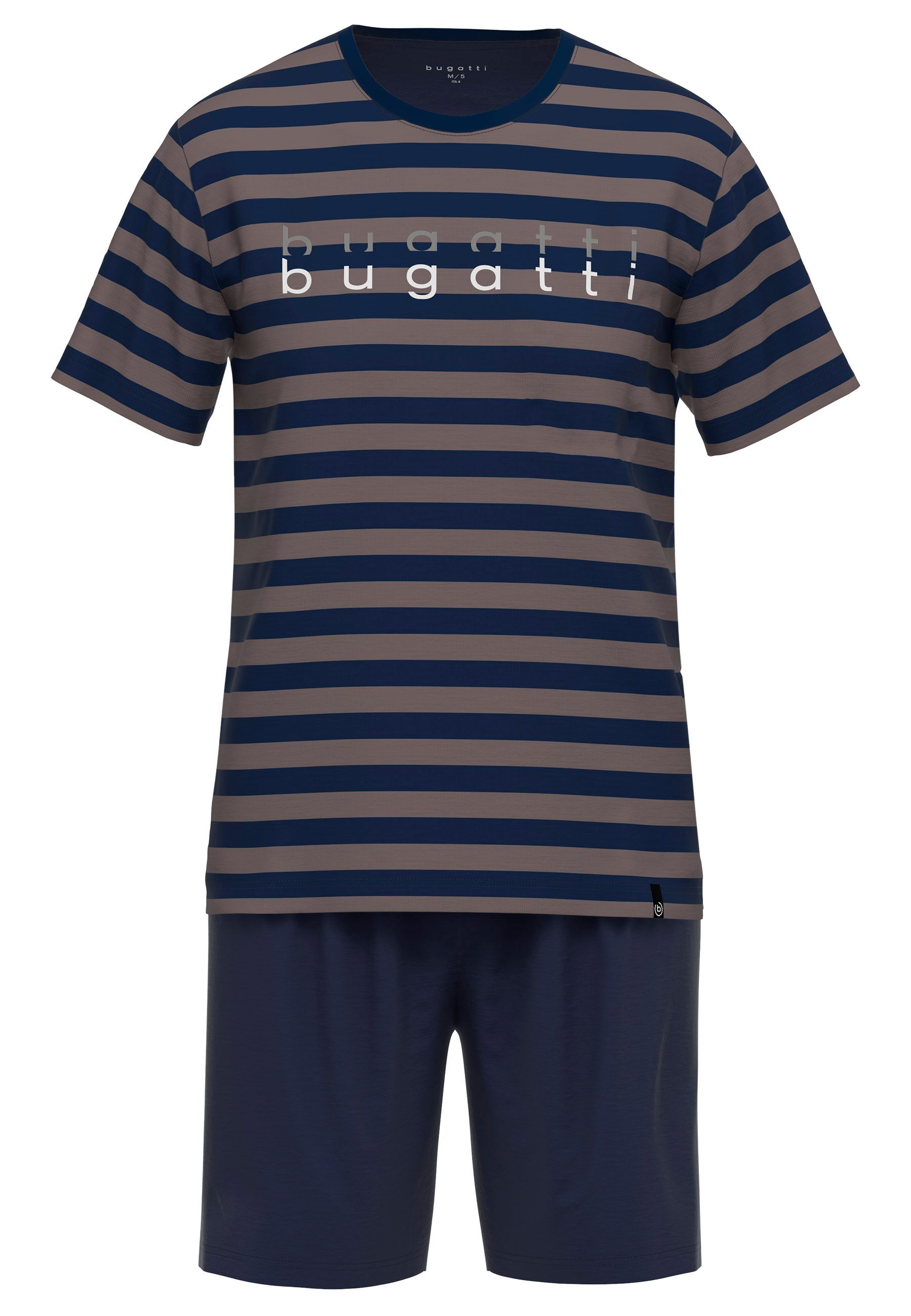 bugatti Shortama Turijn met subtiele logo-applicatie (2-delig)