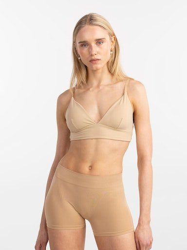 pieces Triangel-bh PCNAMEE TRIANGLE BRA NOOS dames bh's maat L beige