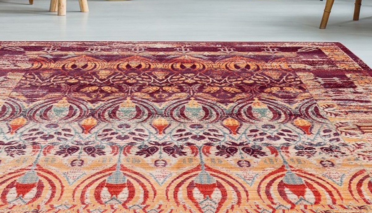 calo-deluxe Vloerkleed Rossa 501 Vintage-look, met franje, woonkamer