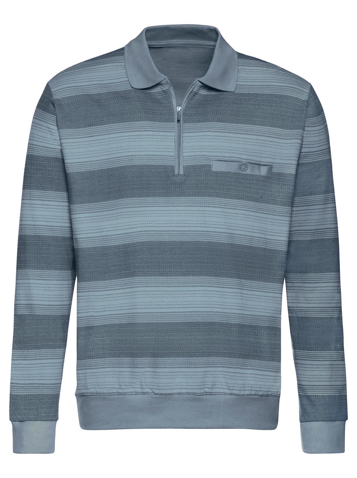 Marco Donati Poloshirt Shirt met lange mouwen (1-delig)