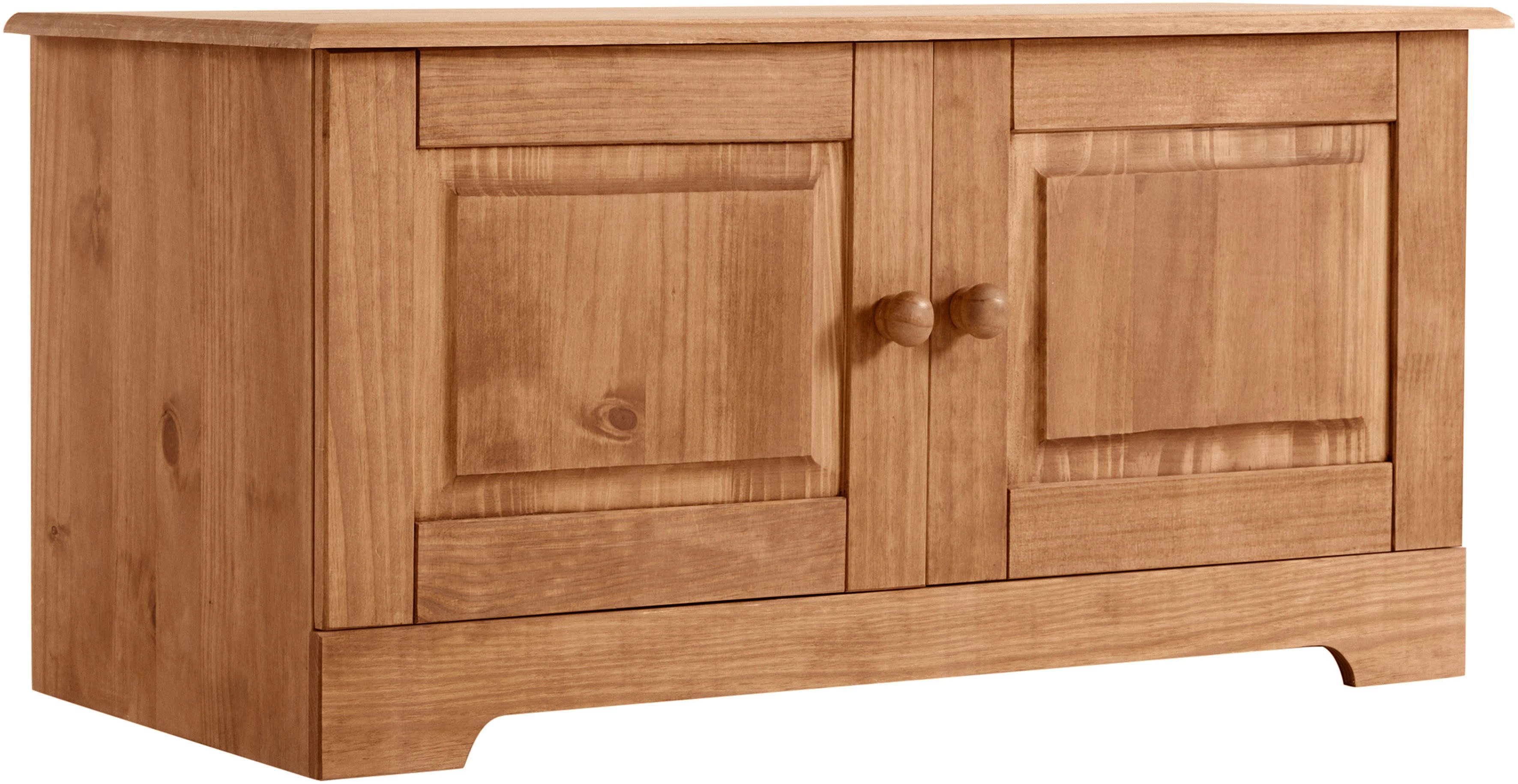 Home affaire Zitbank Lisa met opbergruimte en 2 draaideuren, breedte 90 cm