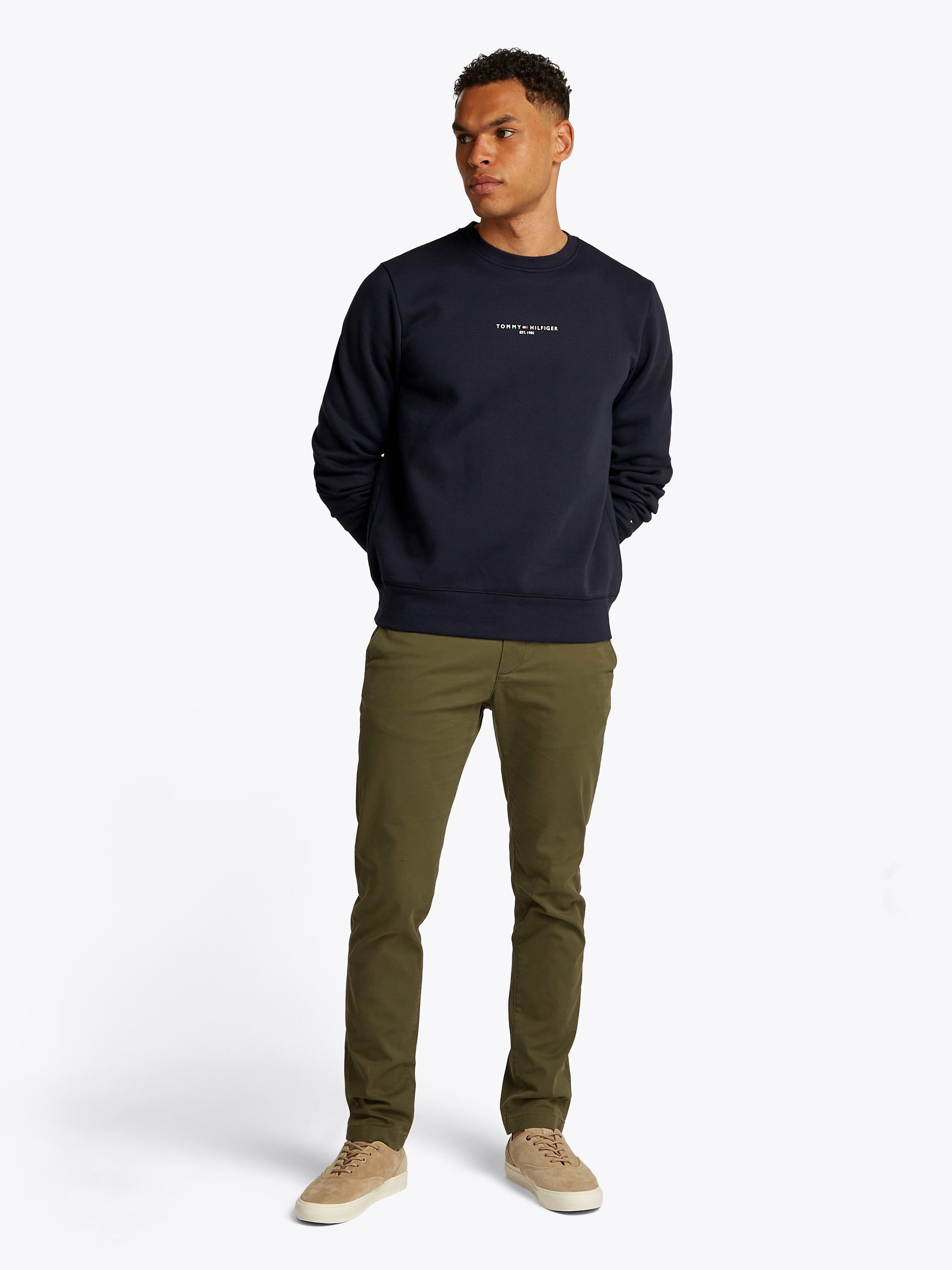 Tommy Hilfiger Sweatshirt SMALL TOMMY LOGO CREWNECK