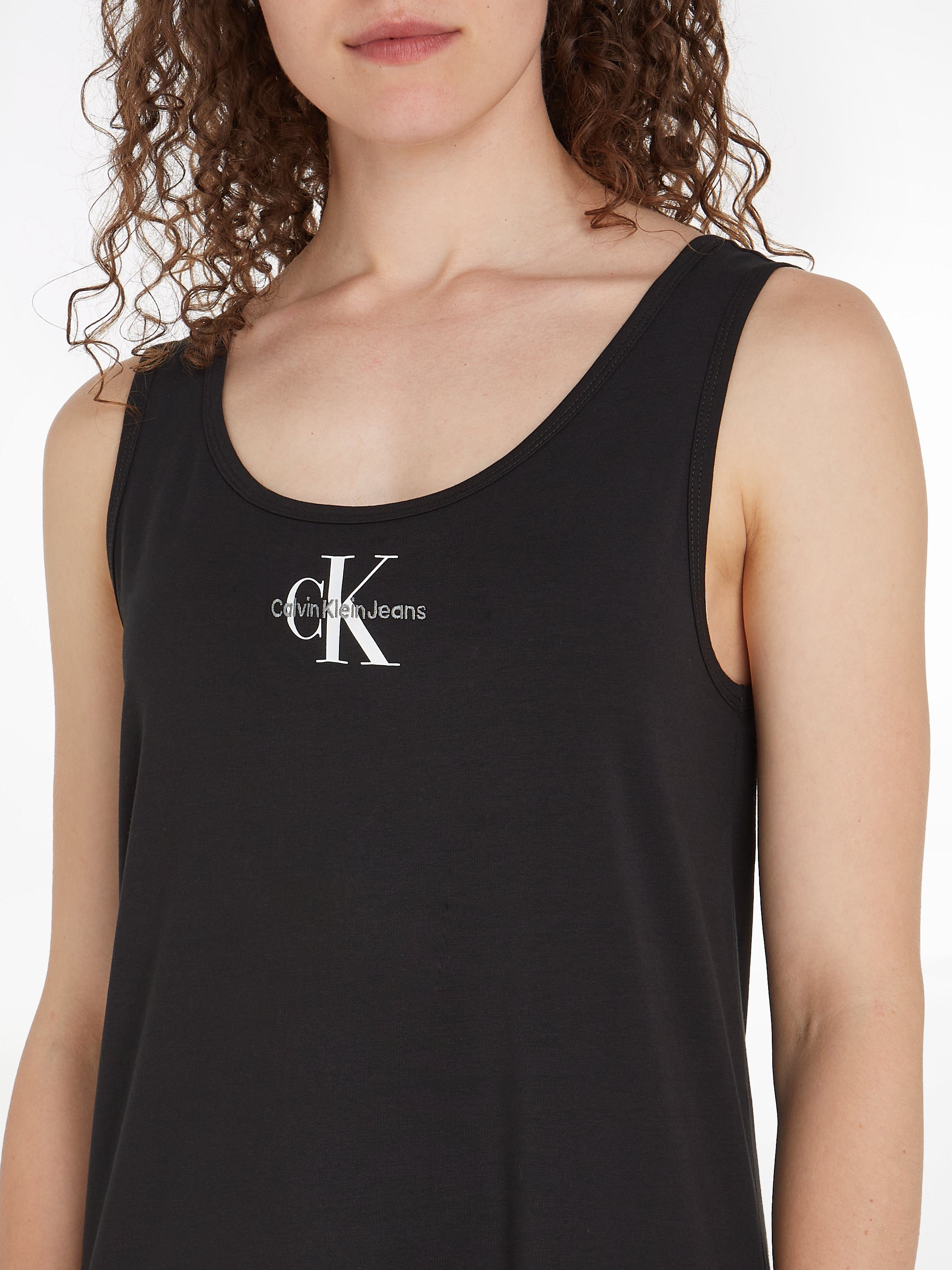 Calvin Klein Shirtjurk MONOLOGO LOOSE LONG TANK DRESS