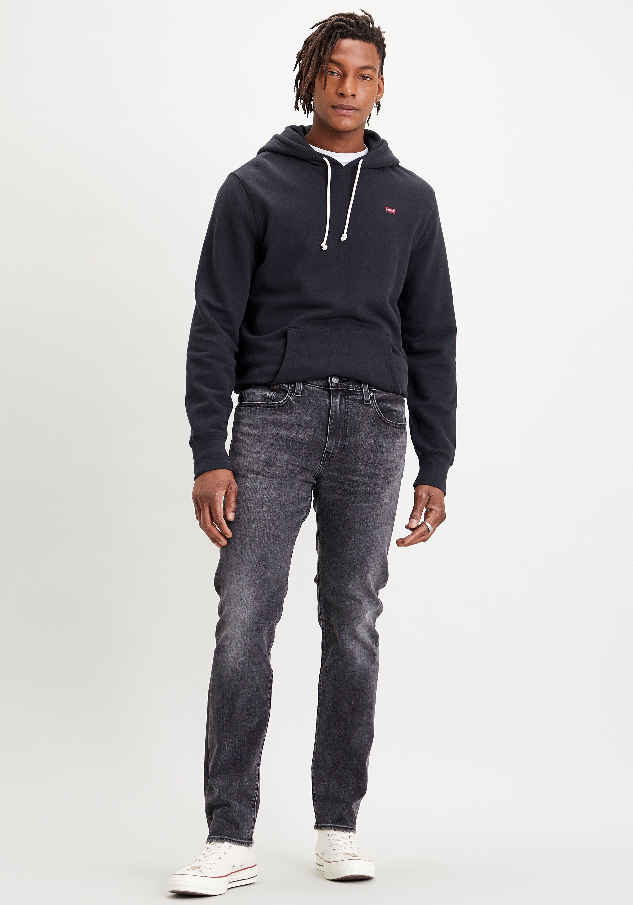 Levi's Hoodie NEW ORIGINAL HOODIE met klein batwing-logo heren hoodies maat S zwart