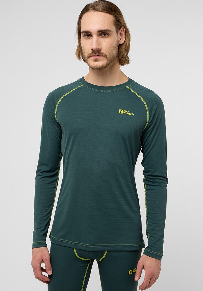 Jack Wolfskin Shirt met lange mouwen INFINITE LIGHT LS M heren t-shirts maat L (52) groen