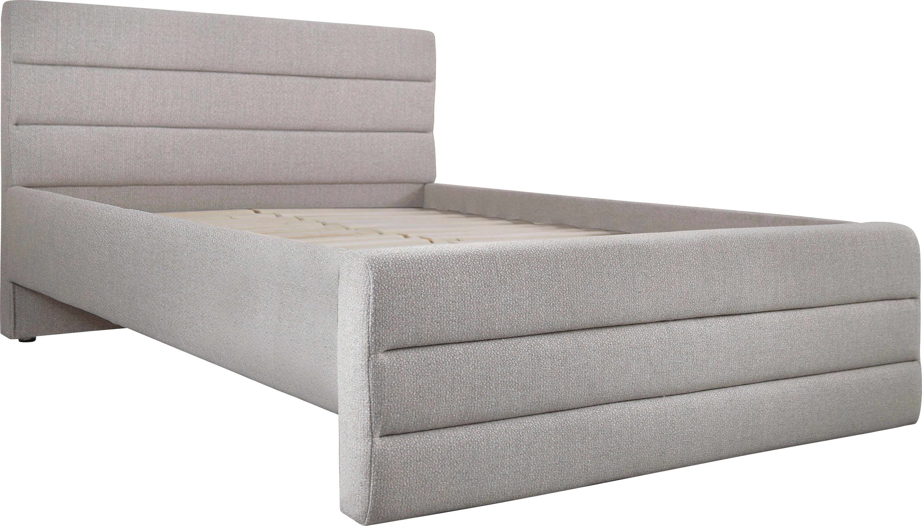 OTTO products Gestoffeerd bed Merrit Dwarsnaad in het hoofd- en voetbord, in 5 breedten, ook in 220 cm lang