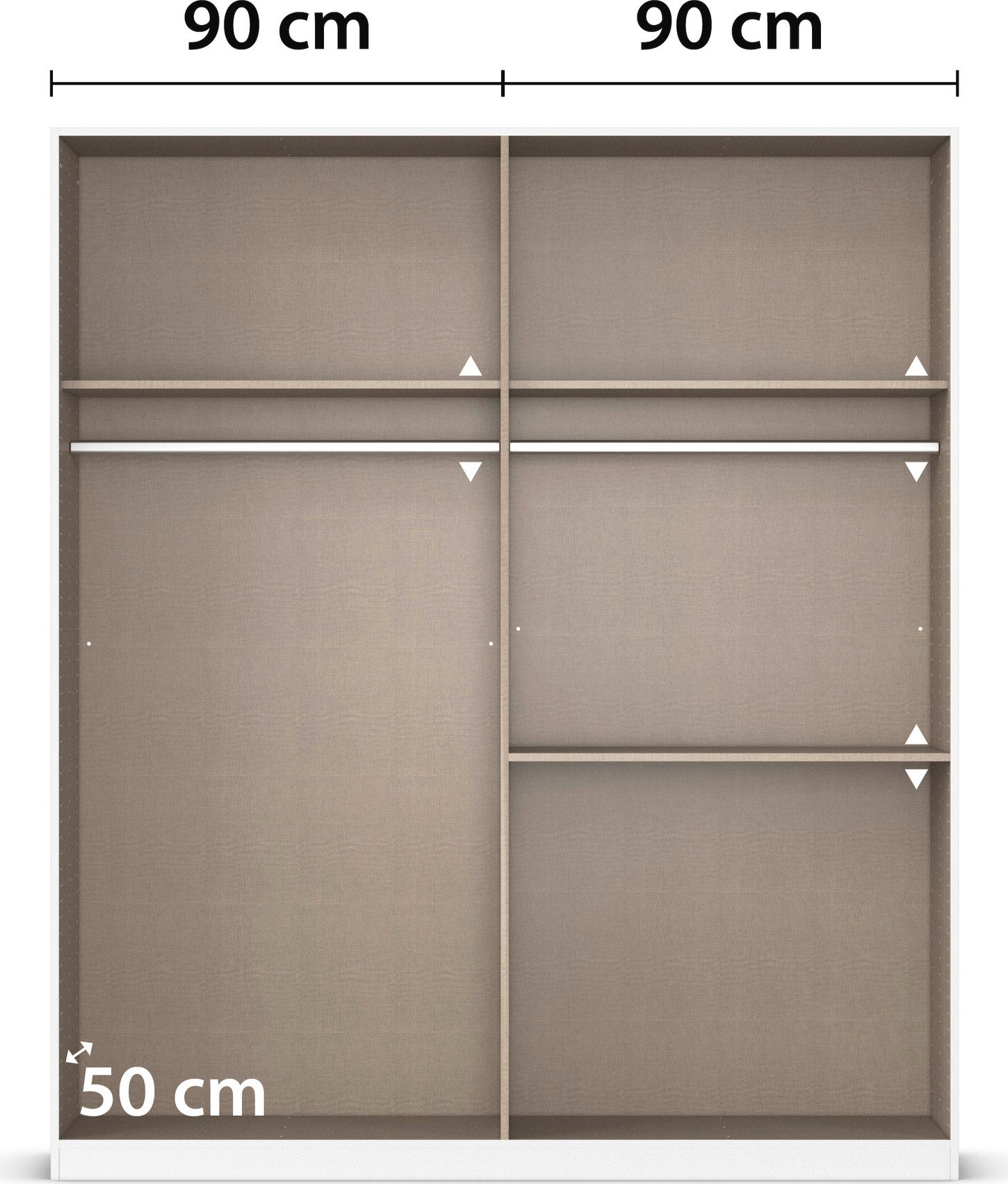 rauch Draaideurkast Kledingkast Kast Garderobe Slaapkamerkast PADUA volledig gemonteerde spiegeldeuren, twee grote lades made in germany