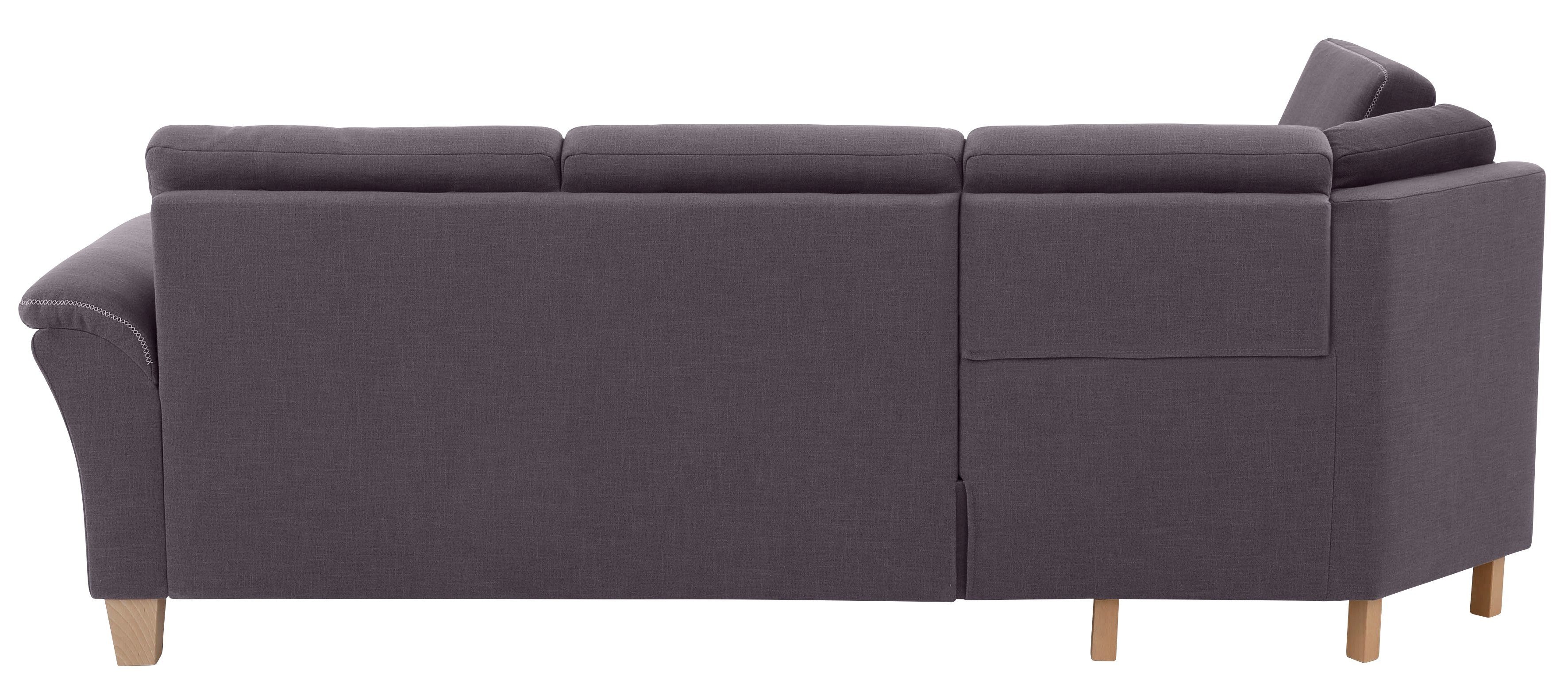 Home affaire Hoekbank Soleo L-model comfortabel door trapezehoek met relaxfunctie, ook met slaapfunctie