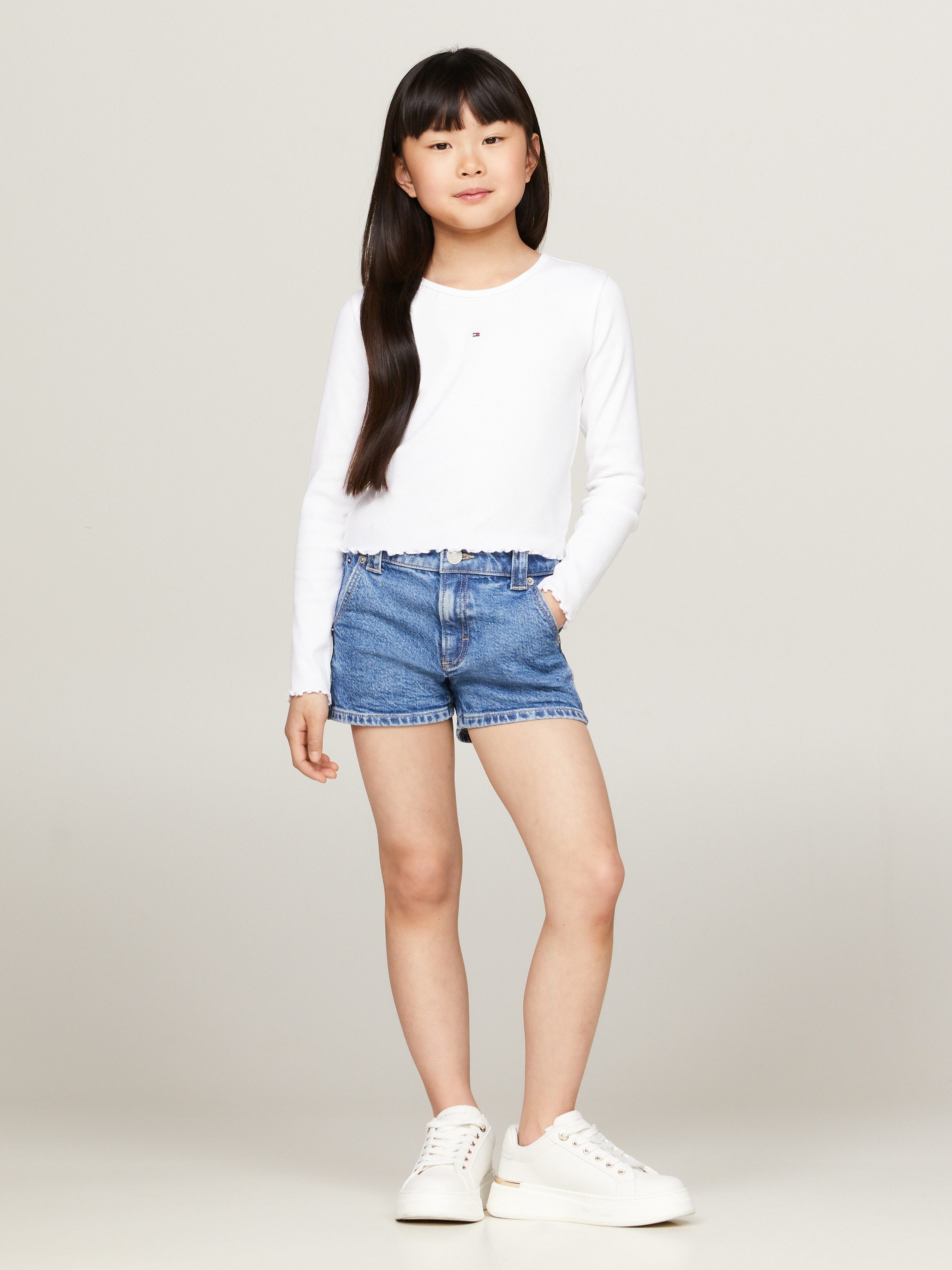 Tommy Hilfiger Shirt met lange mouwen ESSENTIAL RIB TOP L/S