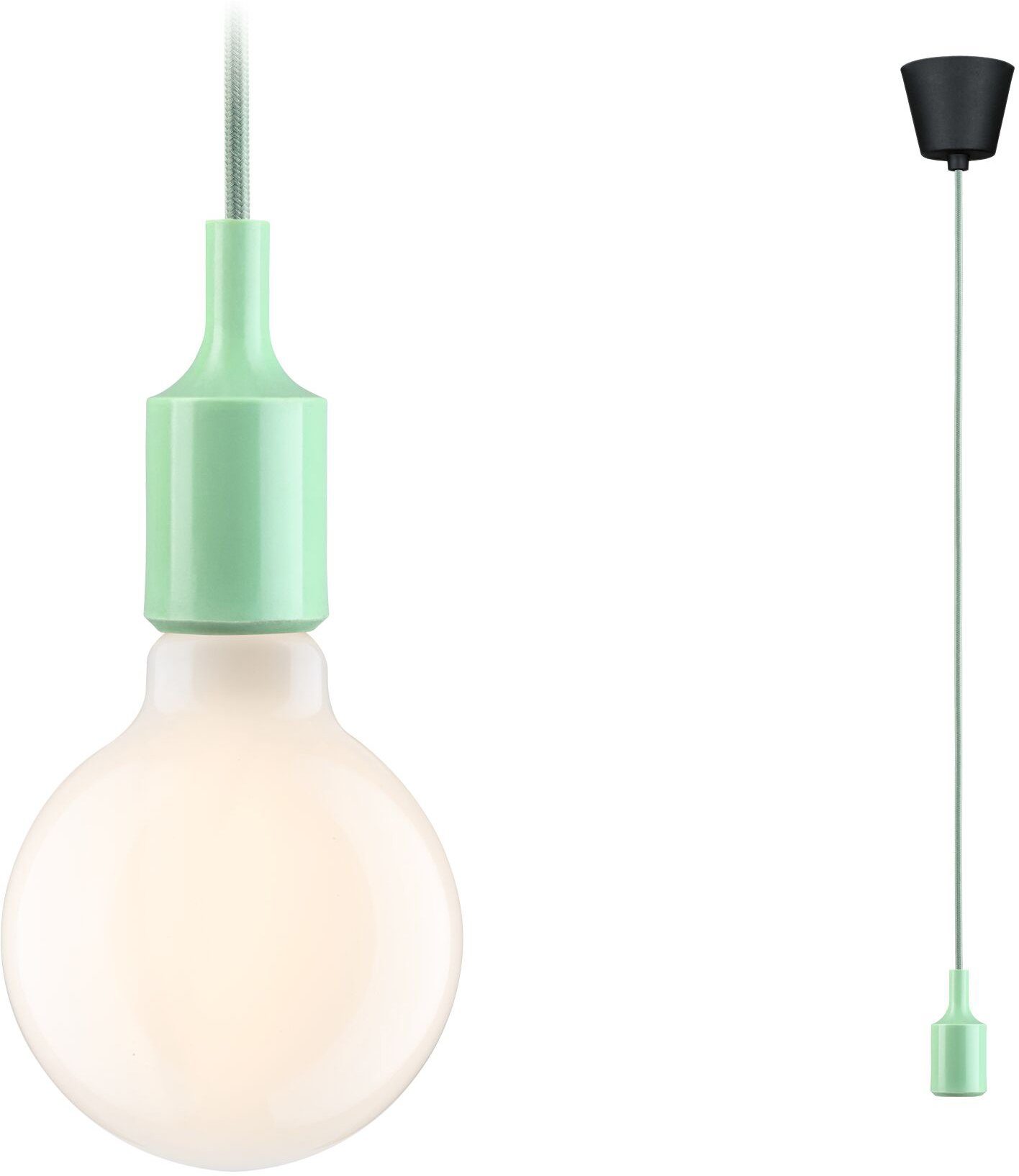 Paulmann Hanglamp Ketil E27, max. 1x60W E27, 230V, stof/siliconen (1 stuk)