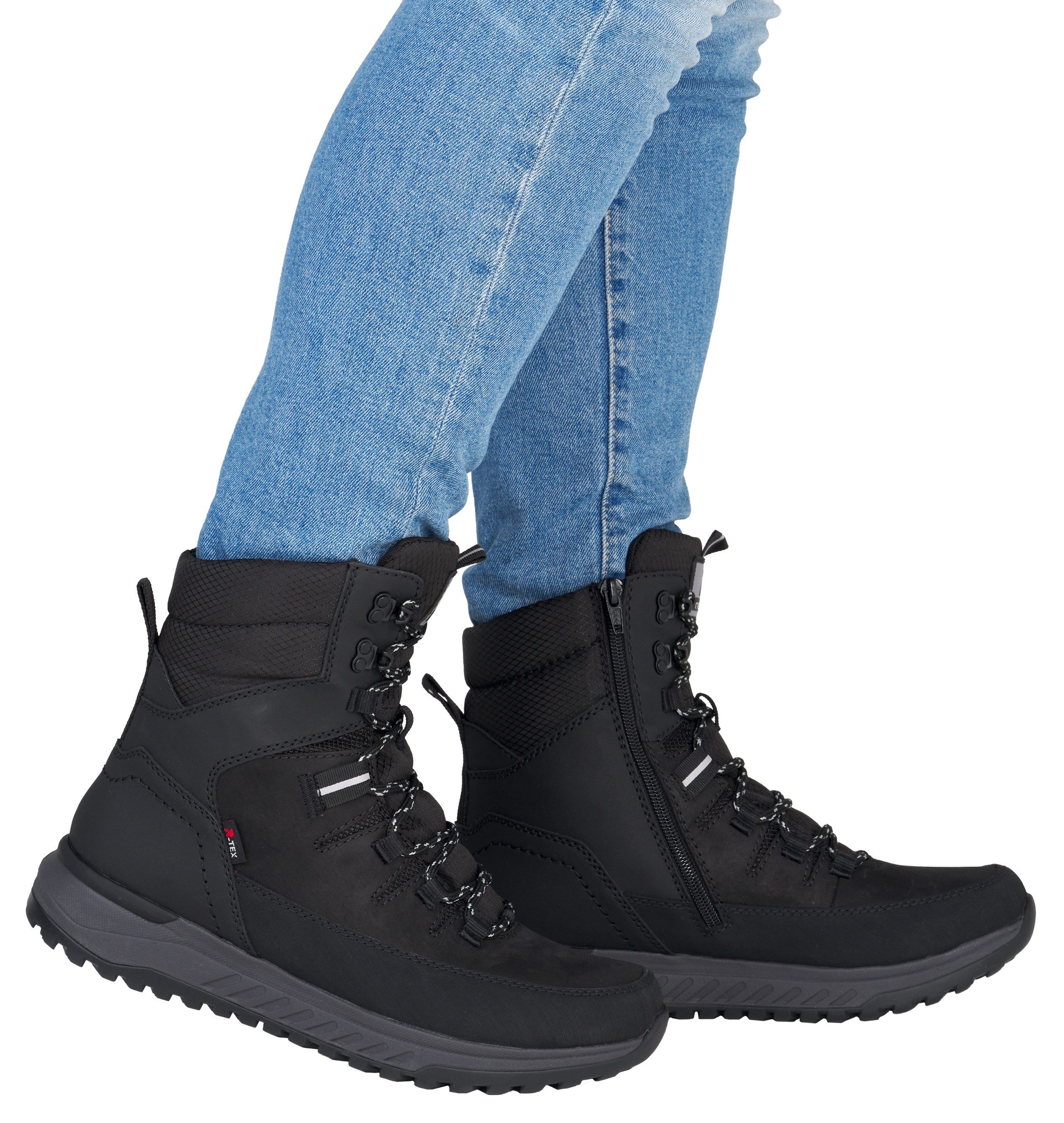 RIEKER Sport Winterlaarzen sneeuwlaarzen, outdoor enkellaars in comfortabele vorm, tex-membraan