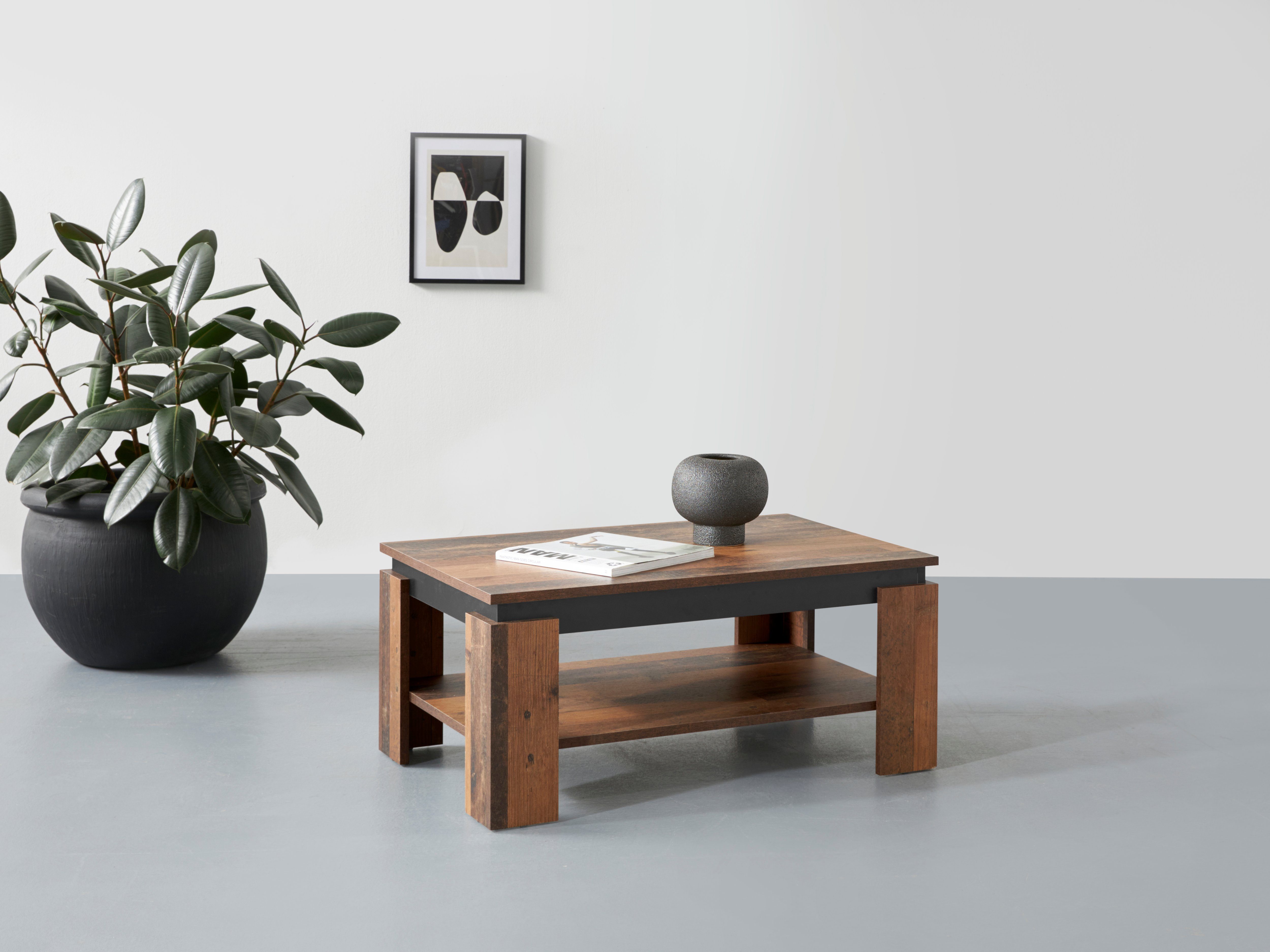 HELA Salontafel TIM met plank, vierkant of rechthoekig