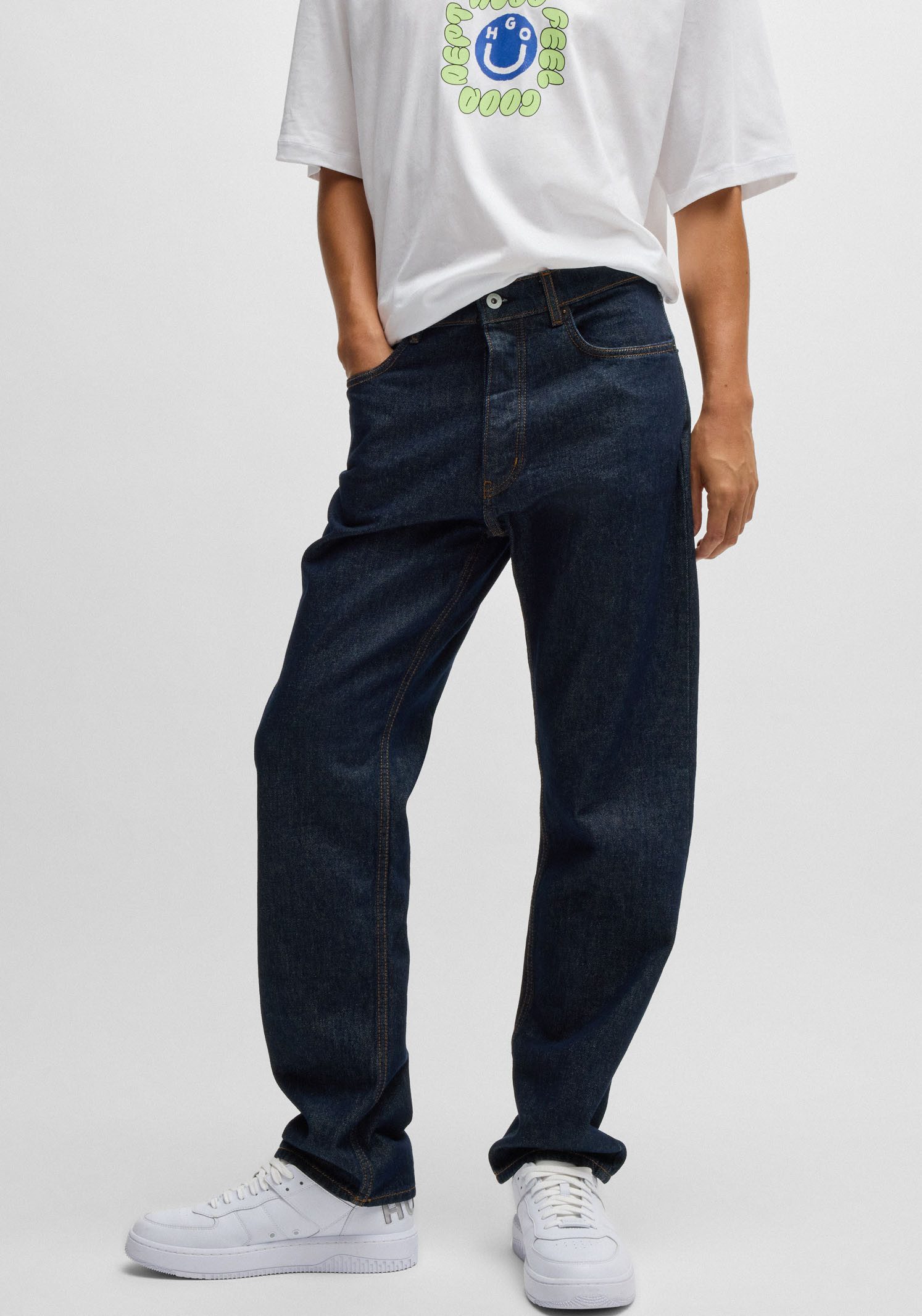 OTTO HUGO Blue Regular fit jeans Jonah regular fit heren straight jeans maat 33 blauw
