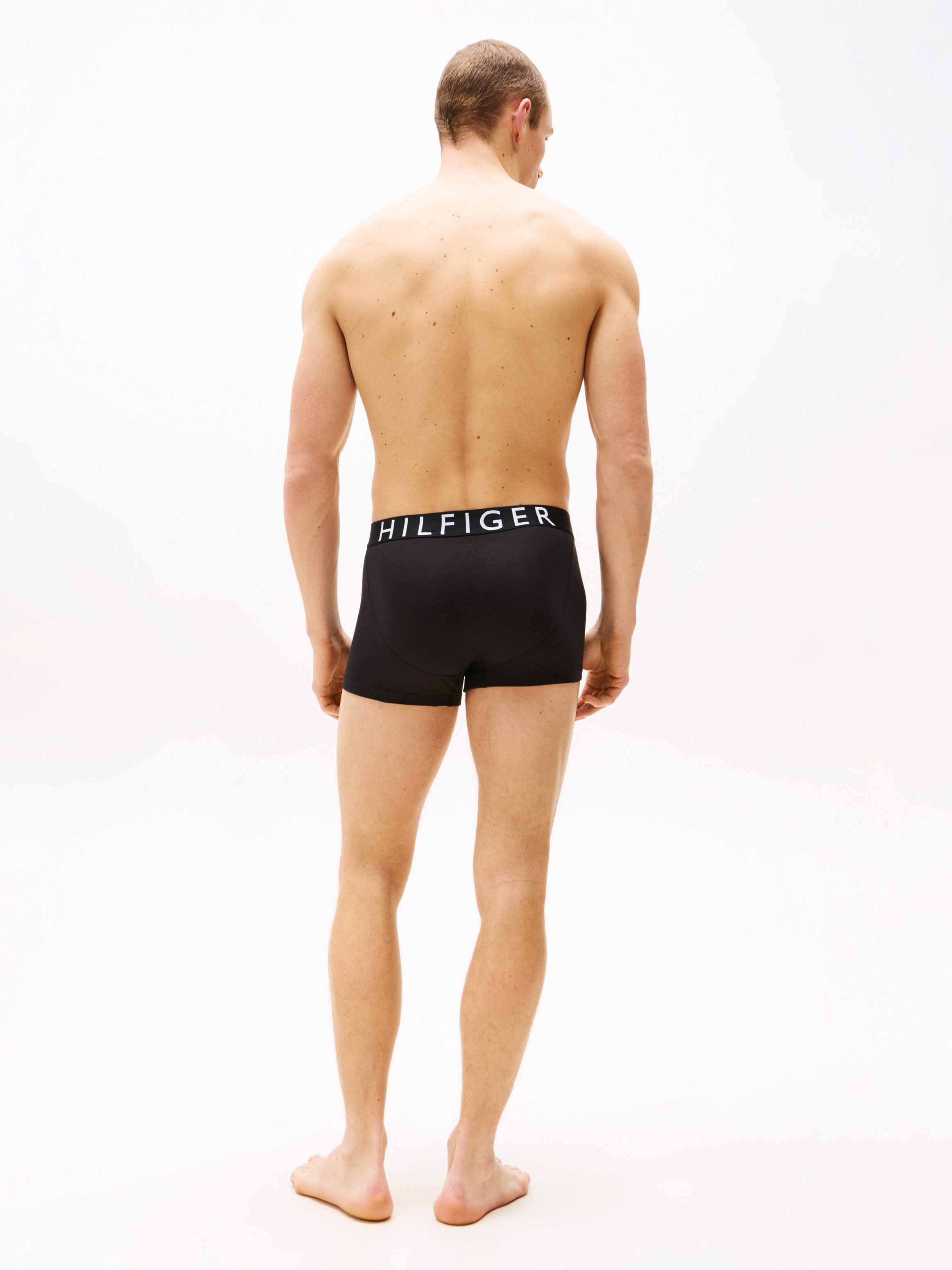 Tommy Hilfiger Underwear Trunk Met contrasterende logo-tailleband van stretch-katoen, normale taillehoogte (3 stuks)