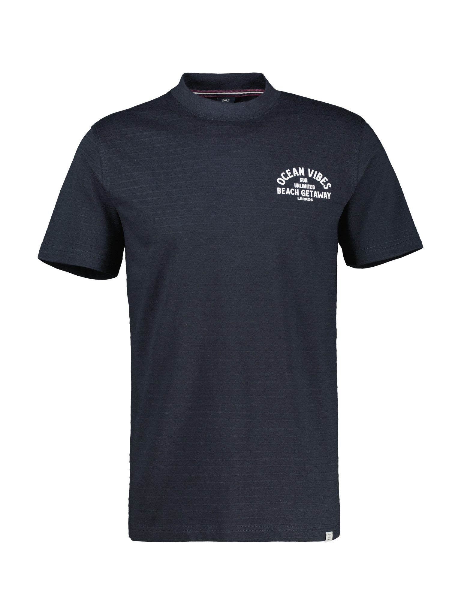 Lerros T-shirt met voor- en achterkant print