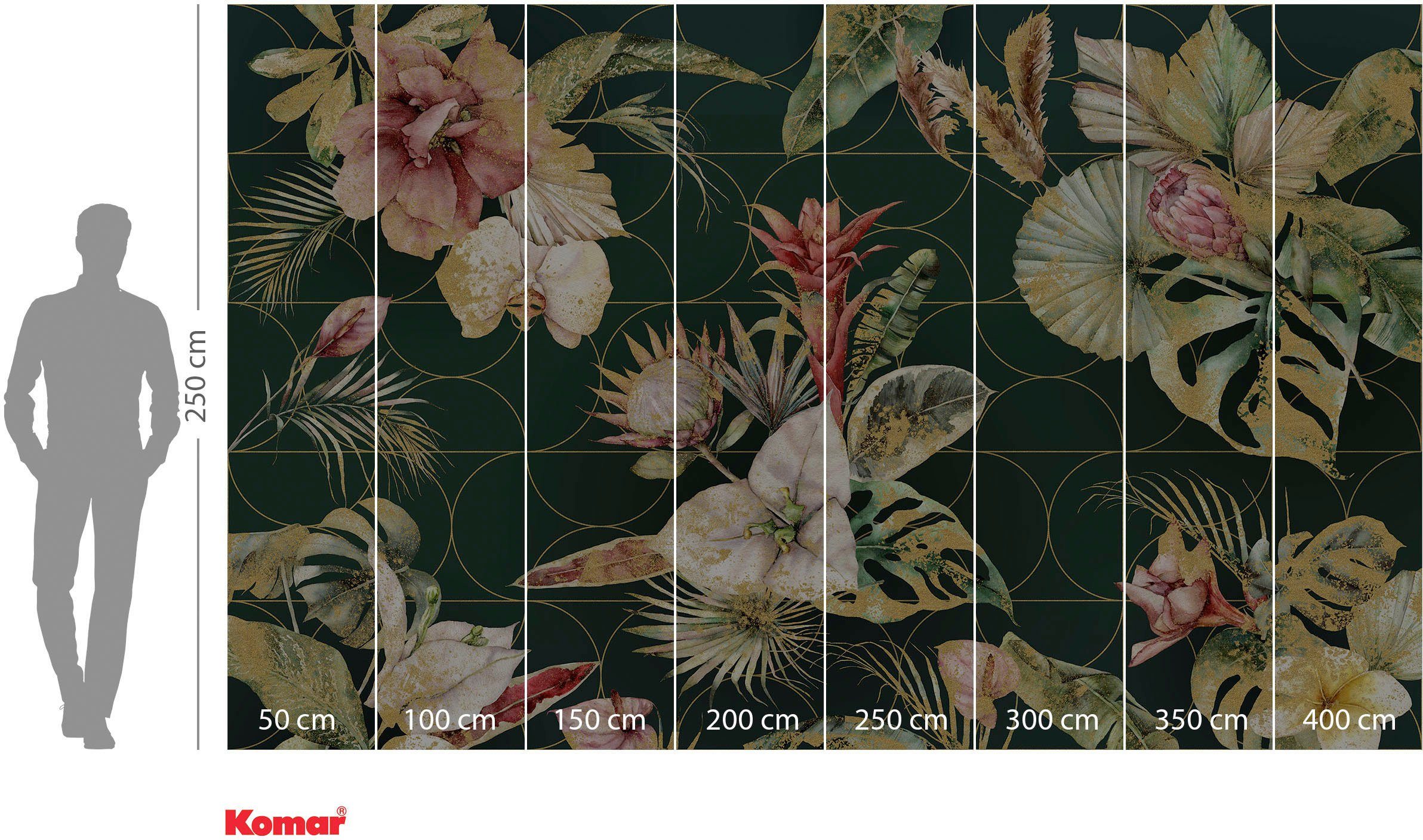 Komar Vliesbehang Digitale print vlies - Golden Growth - Afmeting 400 x 250 cm (1 stuk)