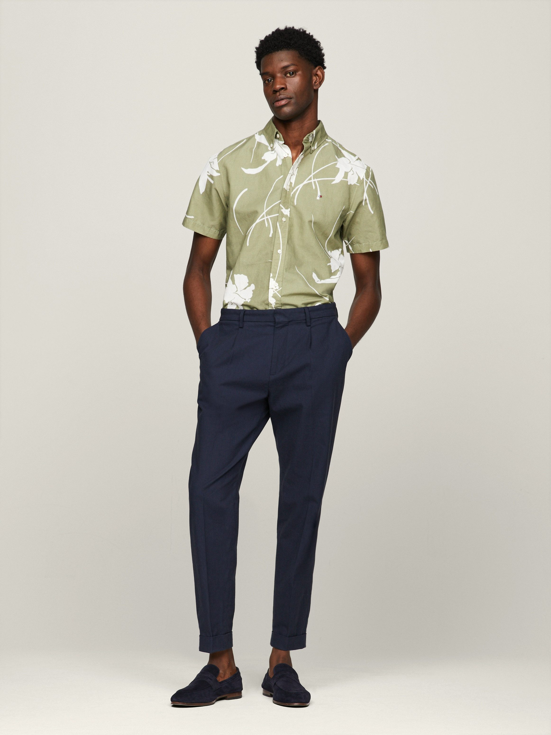 Tommy Hilfiger Overhemd met korte mouwen LARGE TROPICAL PRT SHIRT
